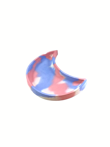 Handmade Concrete Crescent Moon Tray - Celestial Home Décor