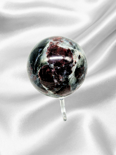 Polished Garnet Sphere - Passion, Energy, and Vitality