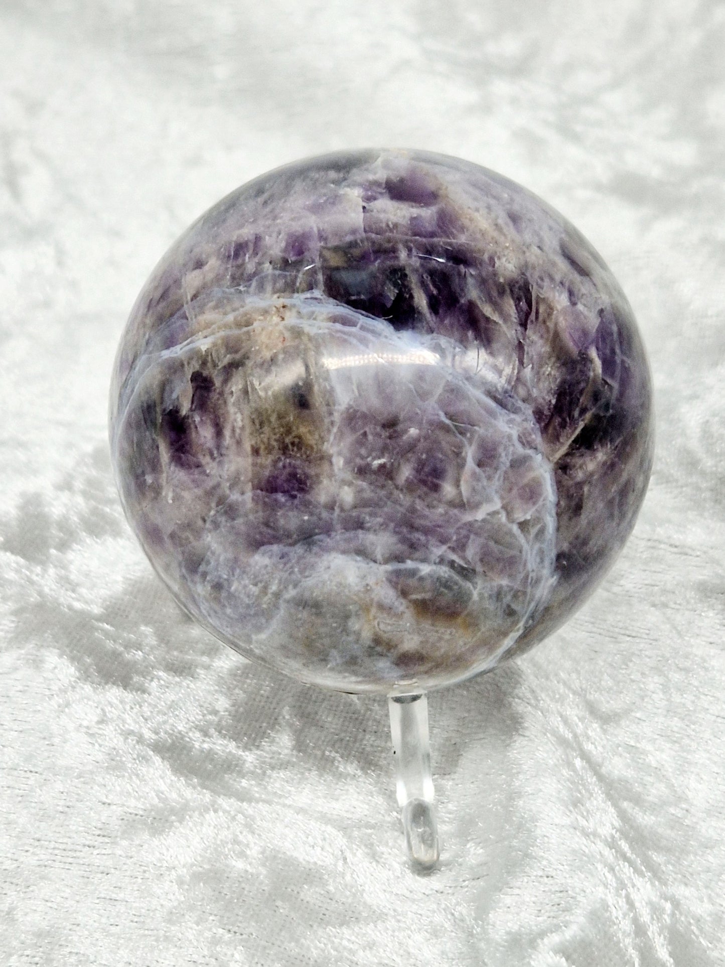 Dream Amethyst Polished Sphere - Spiritual Growth and Intuition