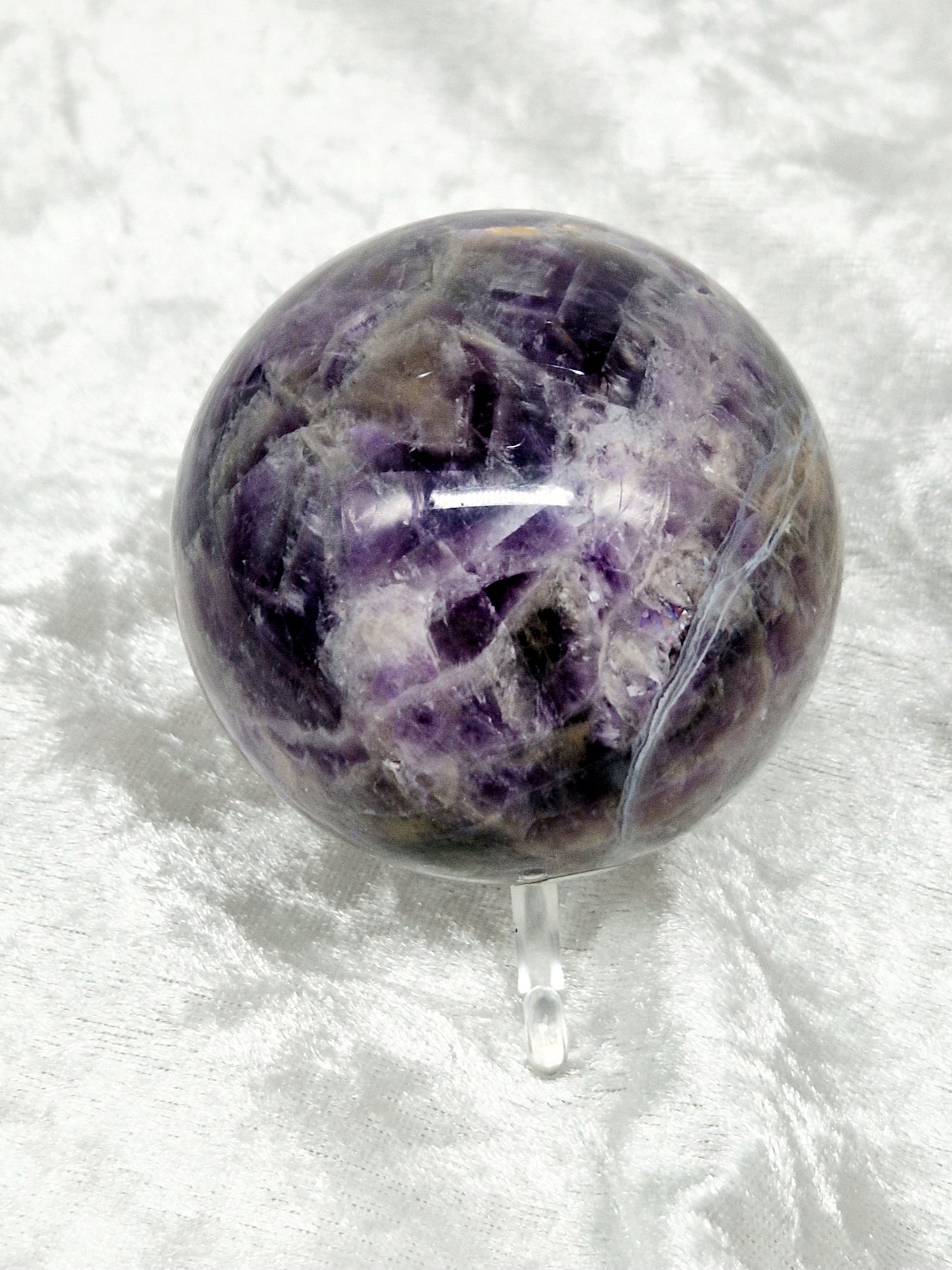 Dream Amethyst Polished Sphere - Spiritual Growth and Intuition
