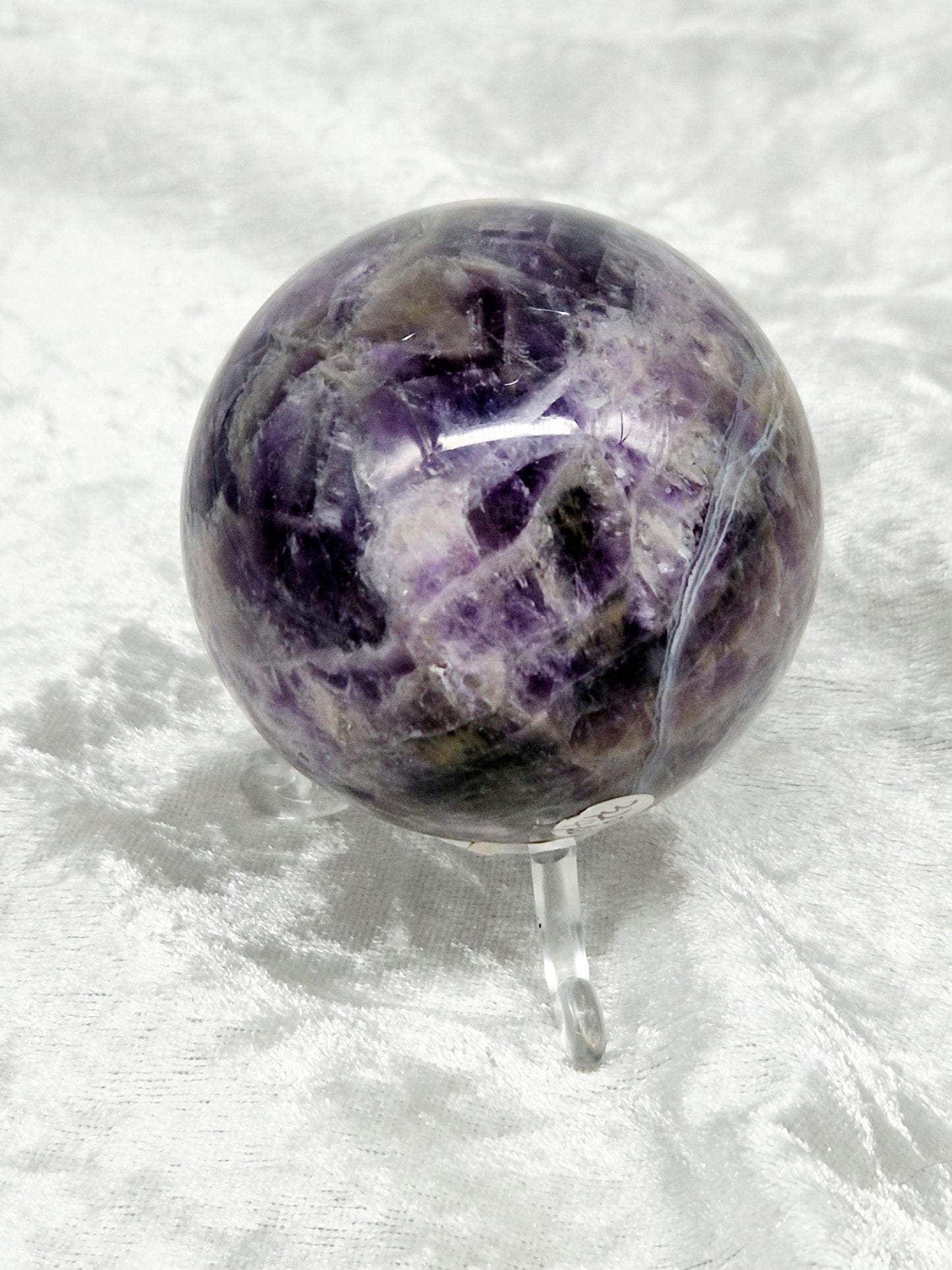 Dream Amethyst Polished Sphere - Spiritual Growth and Intuition
