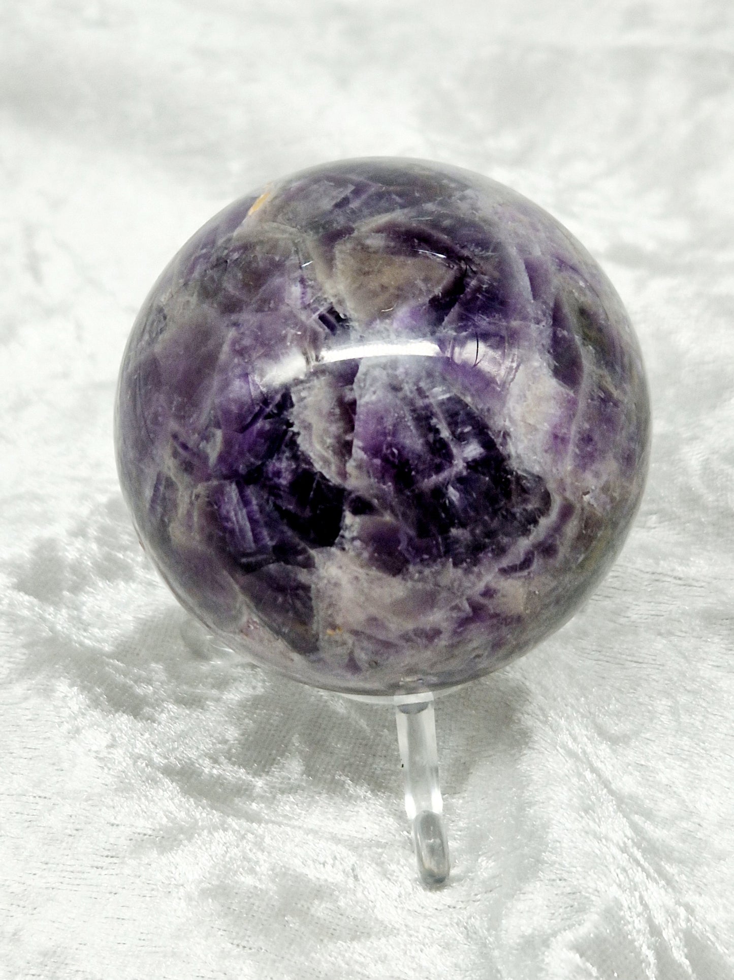 Dream Amethyst Polished Sphere - Spiritual Growth and Intuition