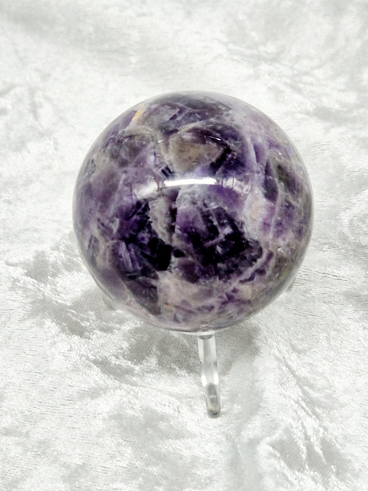 Dream Amethyst Polished Sphere - Spiritual Growth and Intuition