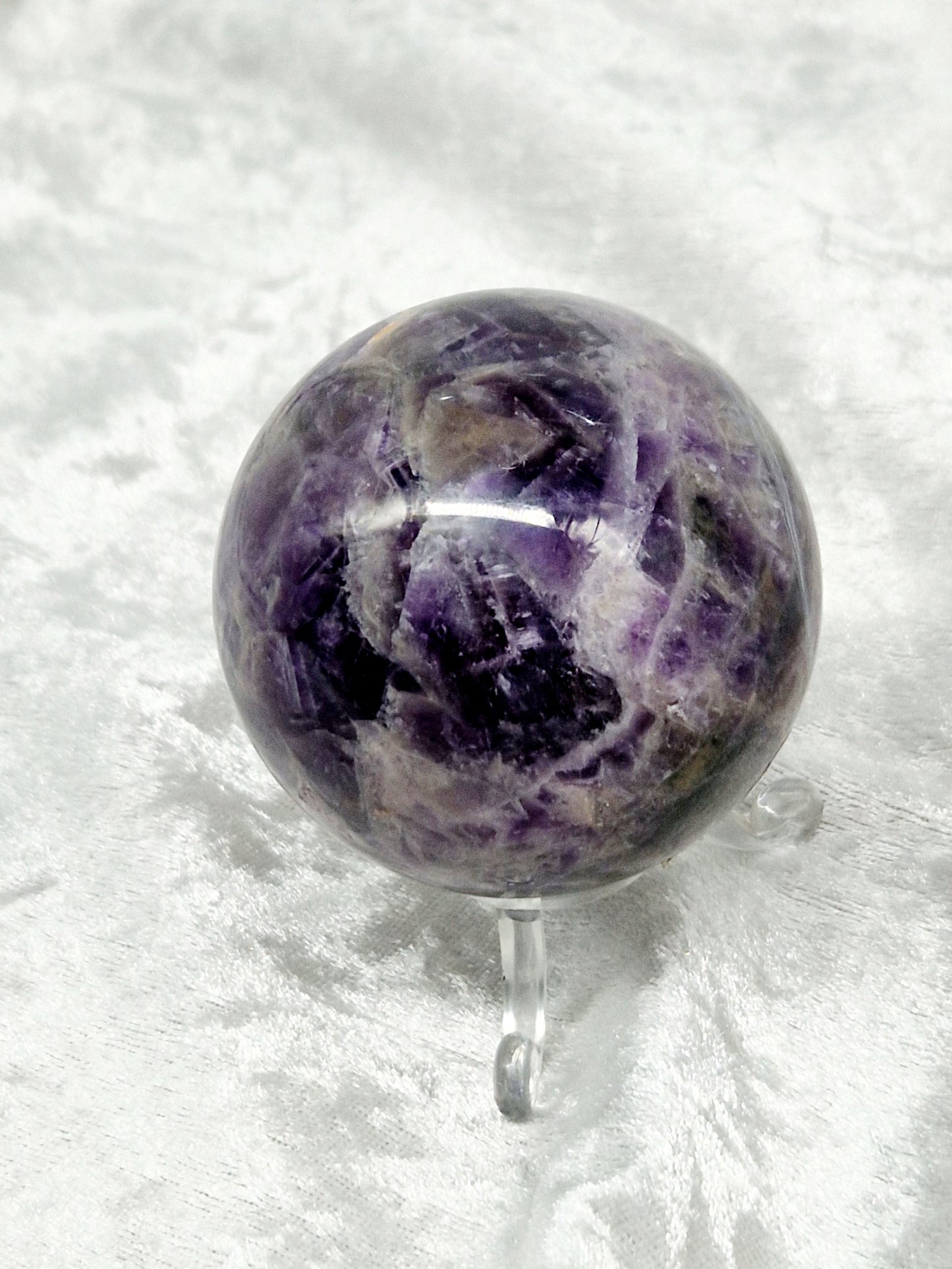 Dream Amethyst Polished Sphere - Spiritual Growth and Intuition