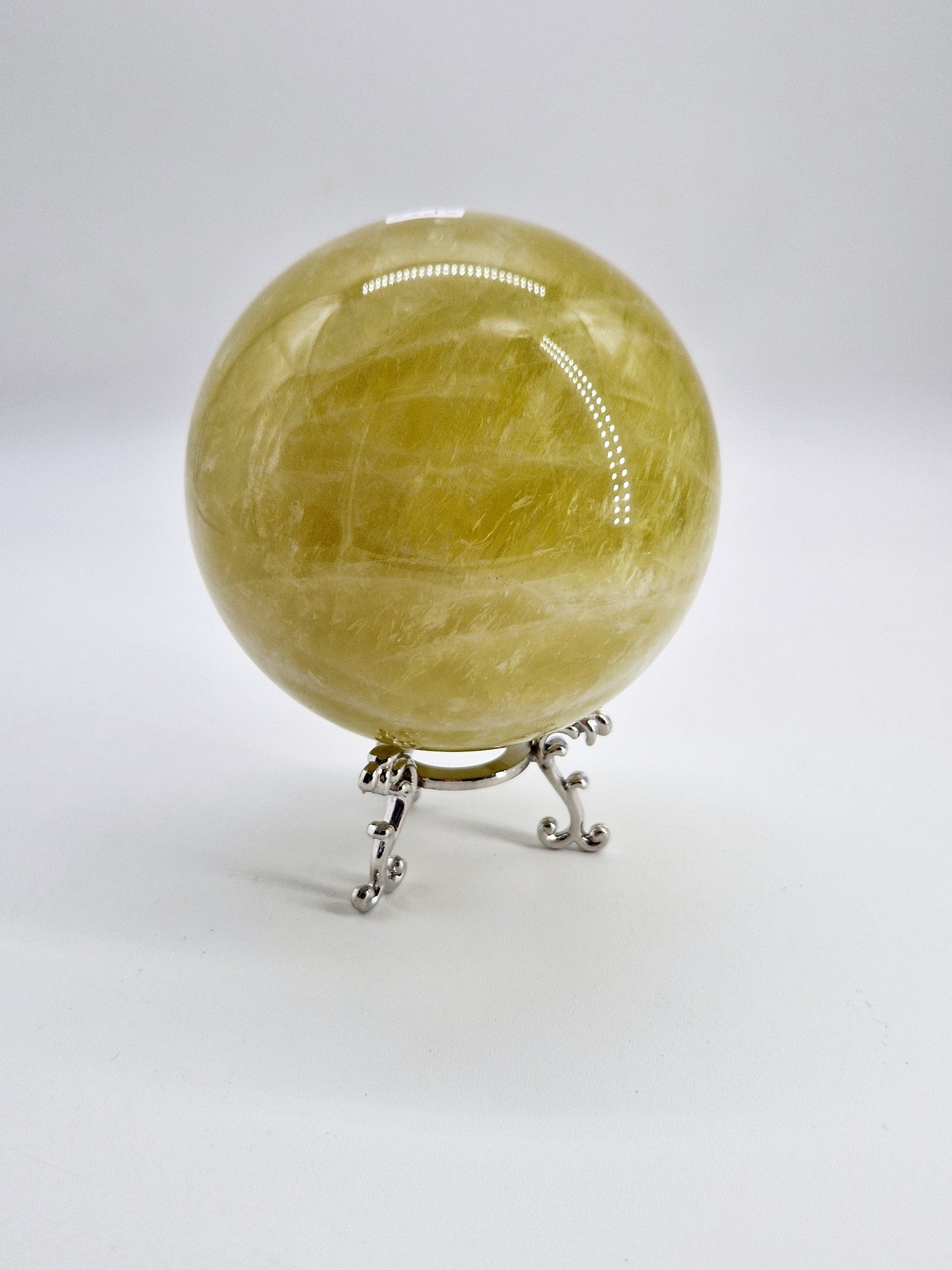 XL Yellow Citrine Sphere - Radiant Sunshine