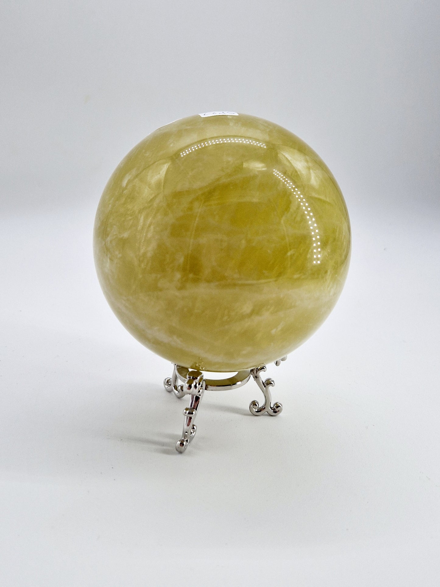 XL Yellow Citrine Sphere - Radiant Sunshine