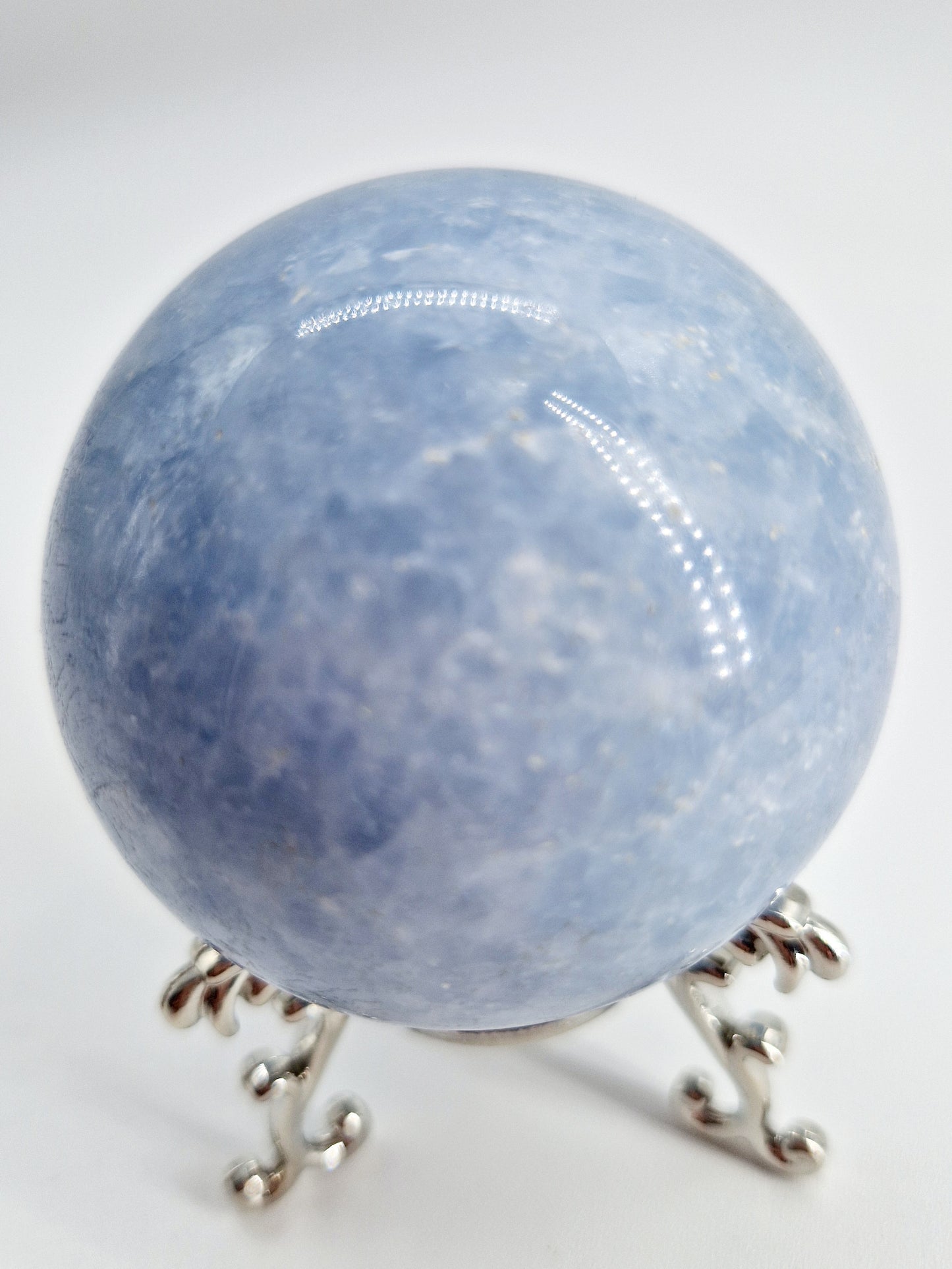 Blue Celestite Sphere - Tranquillity and Harmony