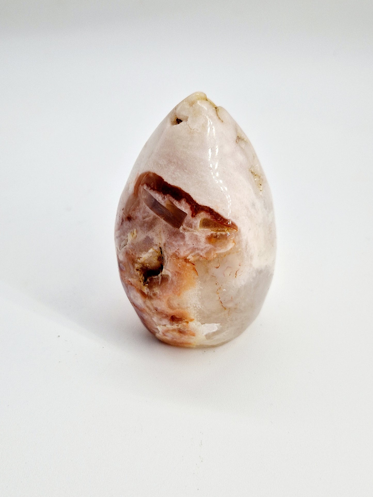 Pink Amethyst with Fire Quartz Freeform - Fiery Harmony