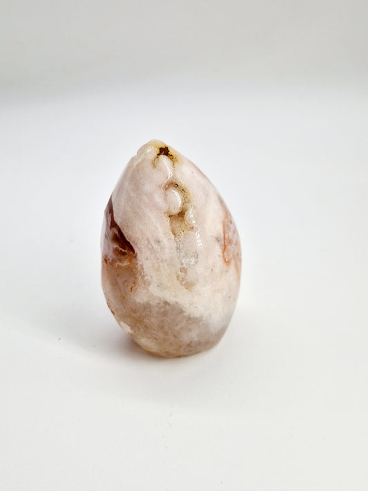 Pink Amethyst with Fire Quartz Freeform - Fiery Harmony