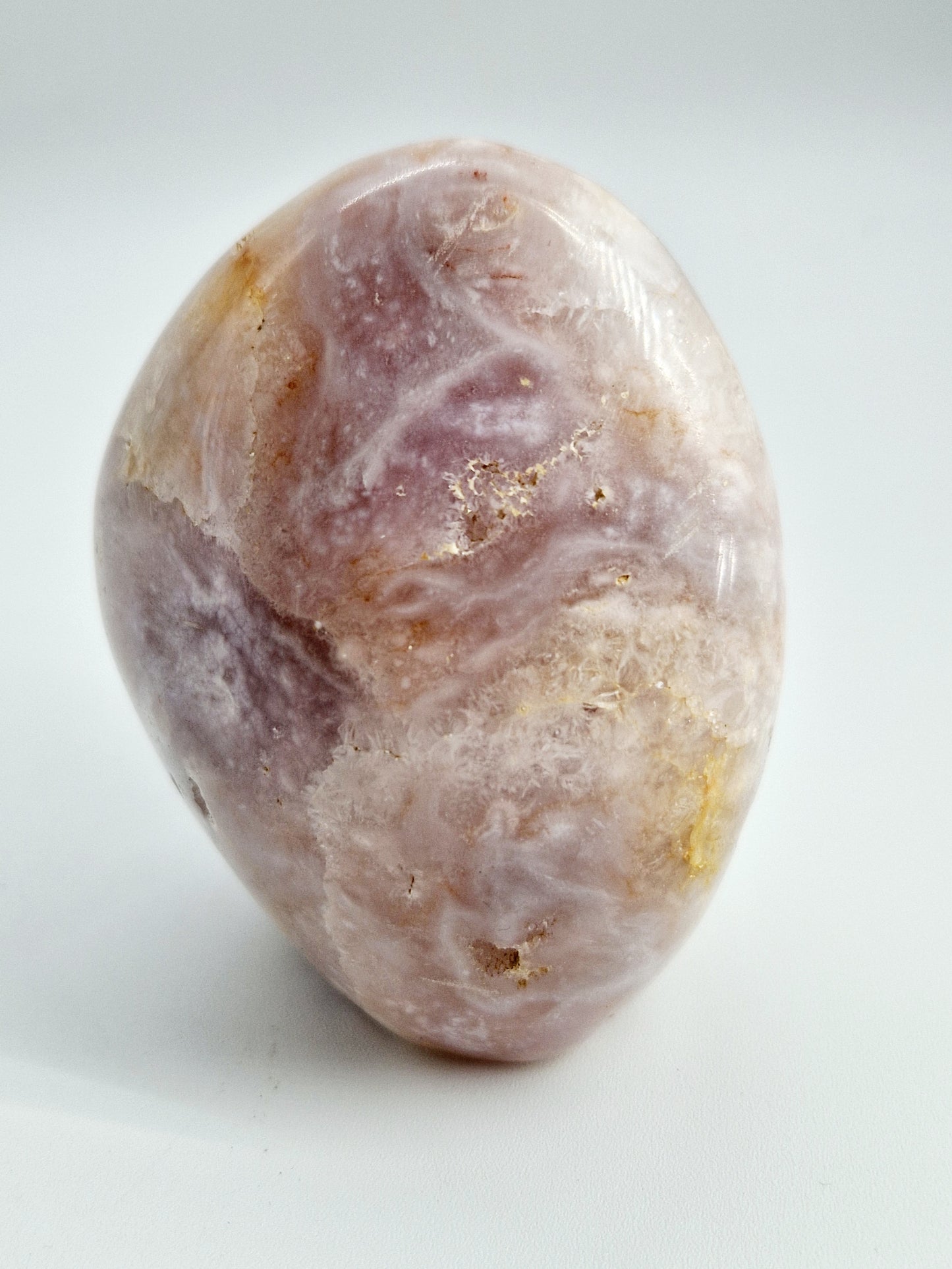 Pink Amethyst with Sparkling Druzy Freeform - Harmonious Elegance