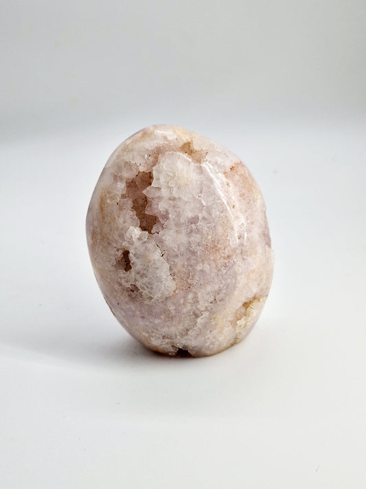 Pink Amethyst with Sparkling Druzy Freeform - Harmonious Elegance
