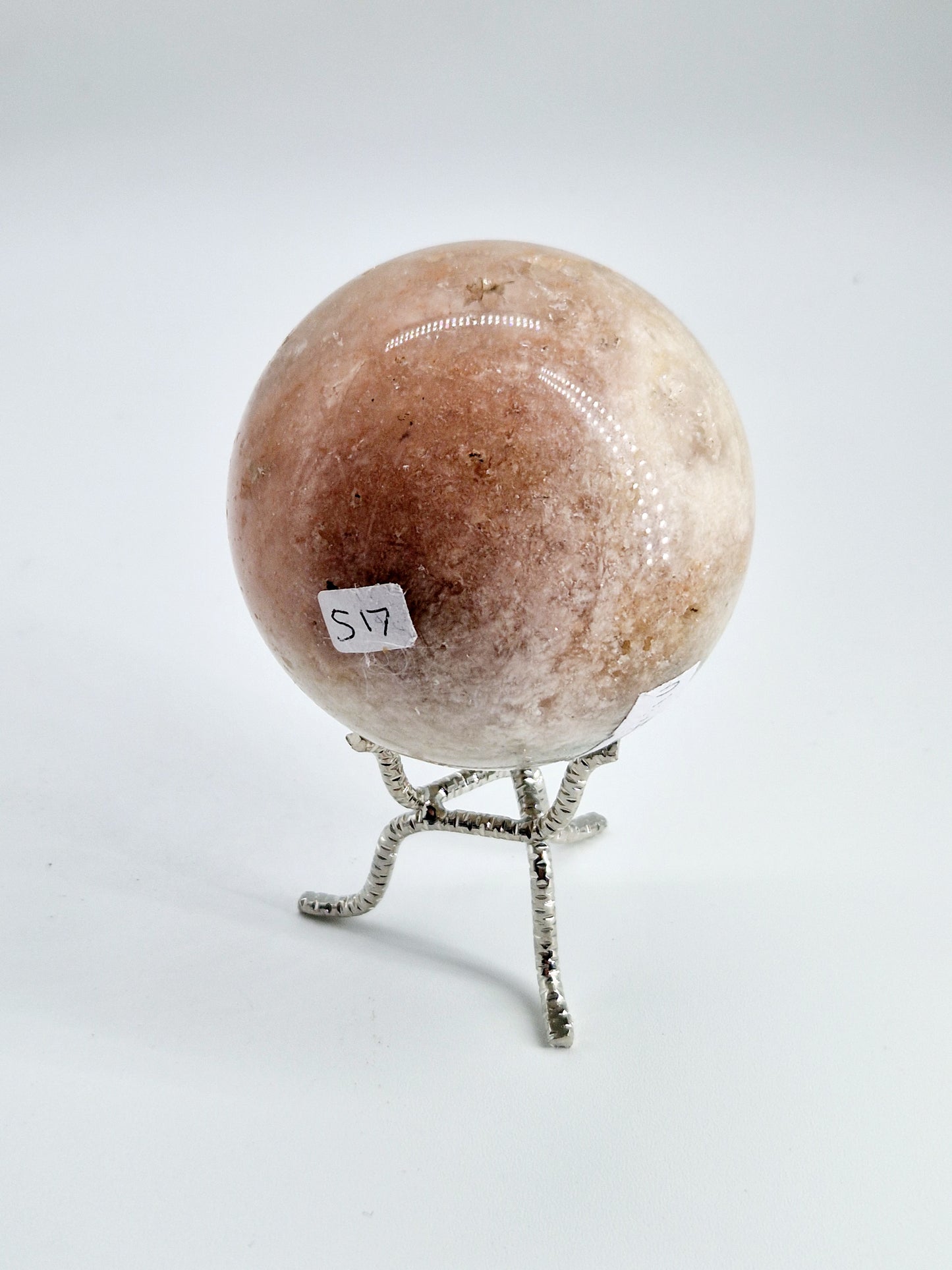 Pink Amethyst Crystal Sphere With Druze Centre - Large