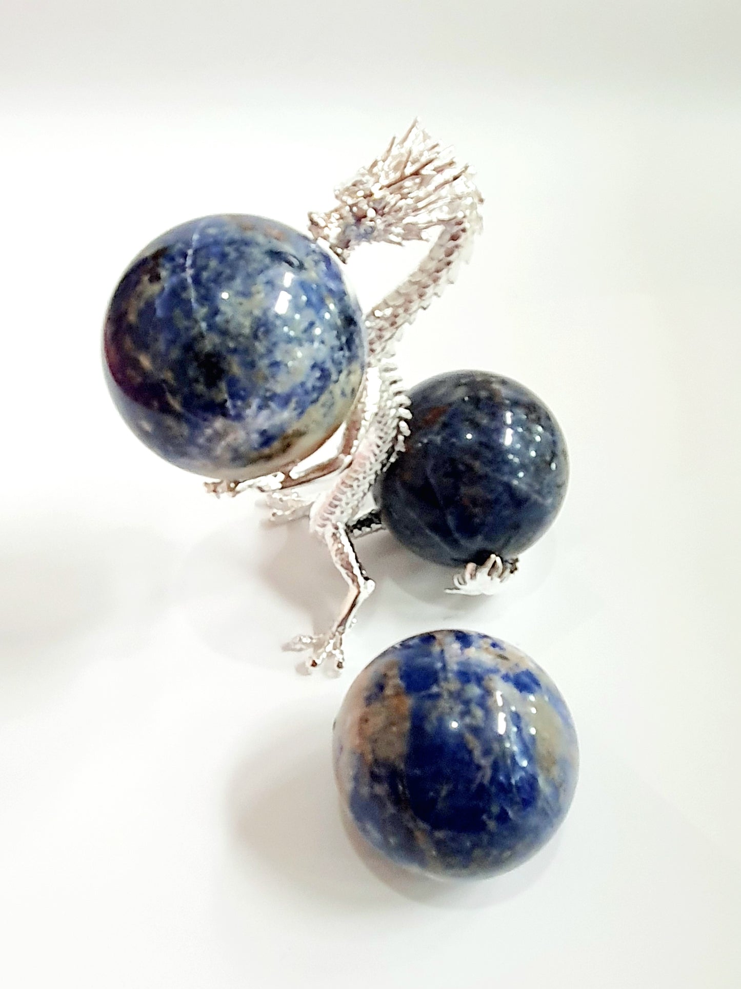 Elegant Sodalite Polished Spheres - Stone of Intuition and Insight