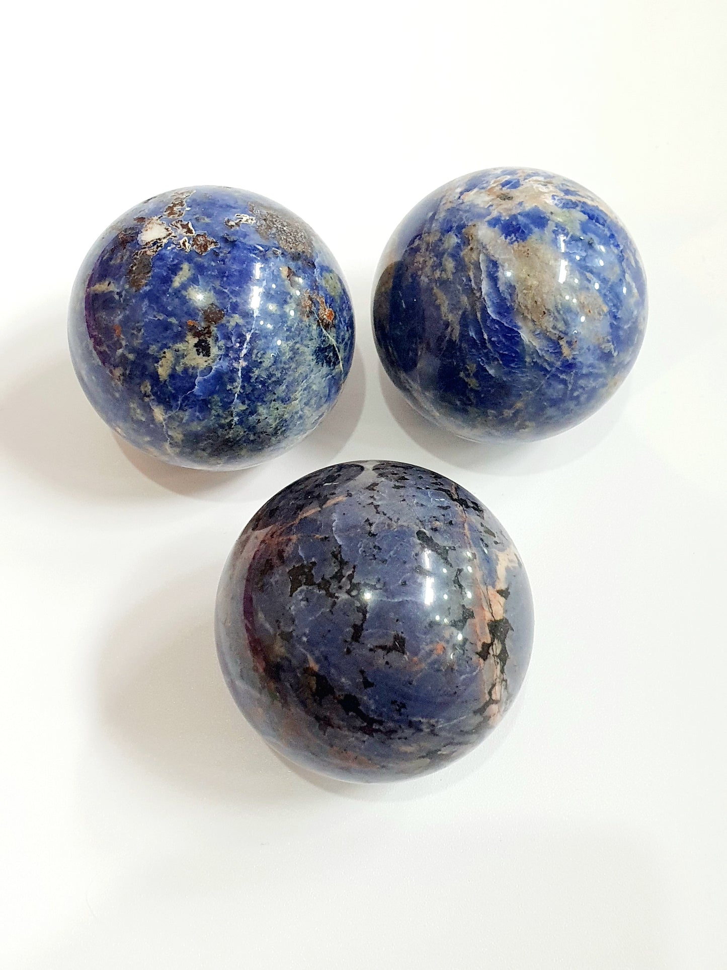 Elegant Sodalite Polished Spheres - Stone of Intuition and Insight