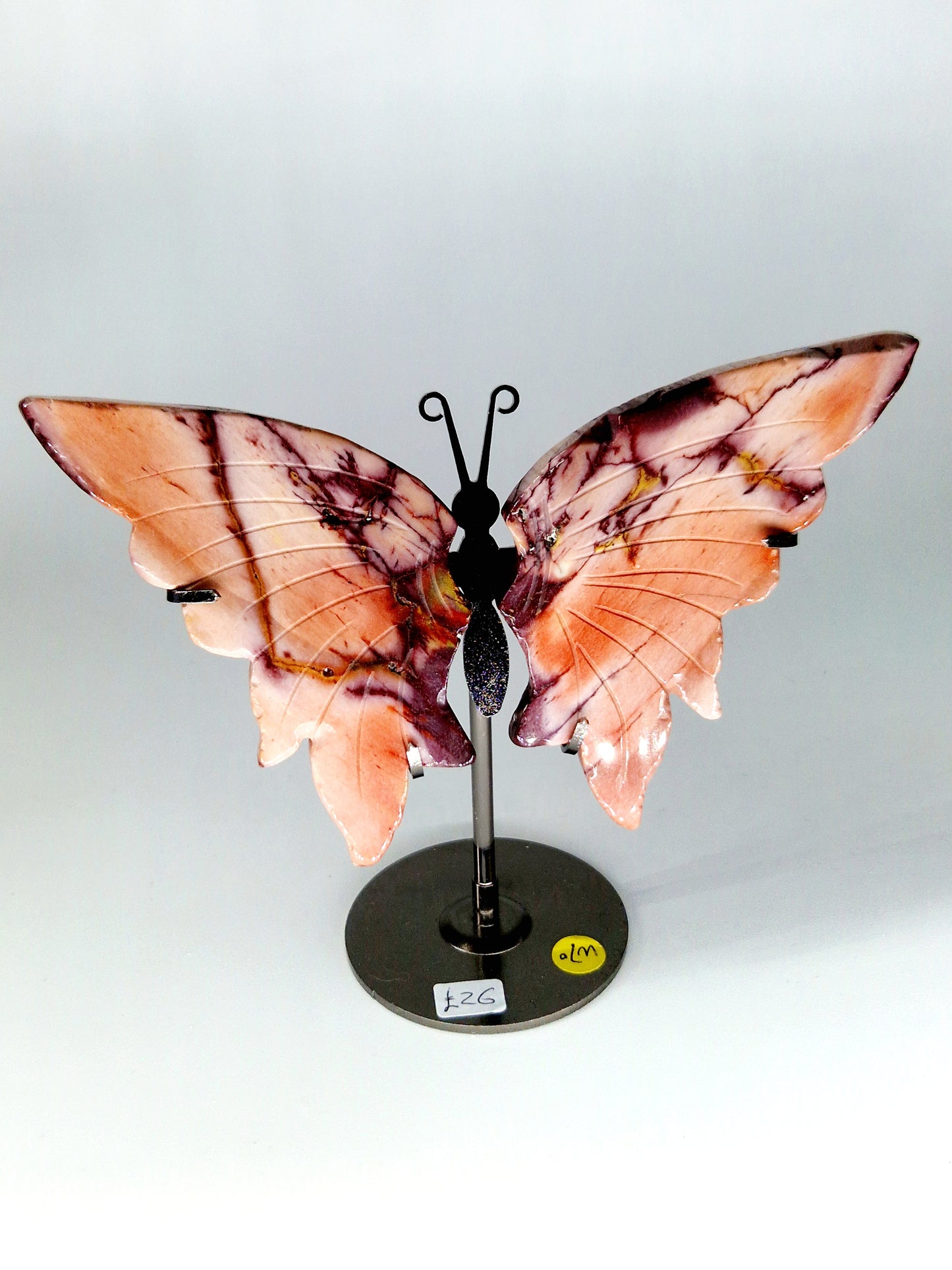 Mookaite Butterfly Wings on Metal Stand - Earthy Energy