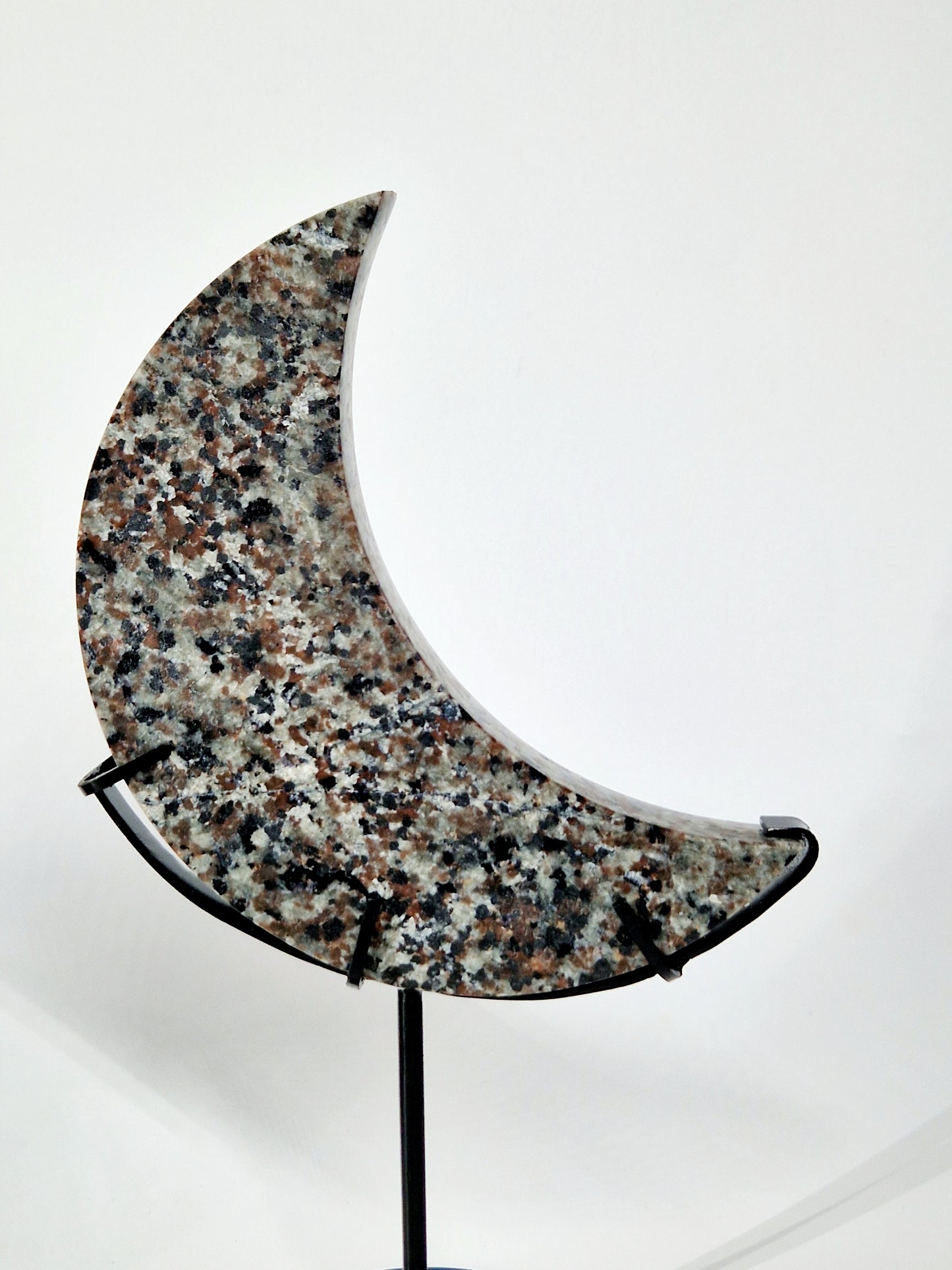 Large Yooperlite Crescent Moon Carving - Celestial Beauty