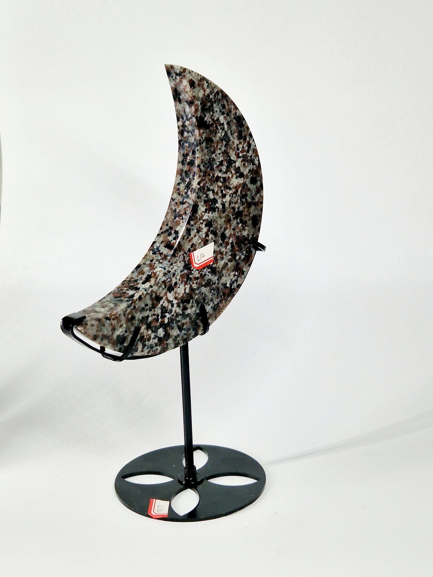 Large Yooperlite Crescent Moon Carving - Celestial Beauty