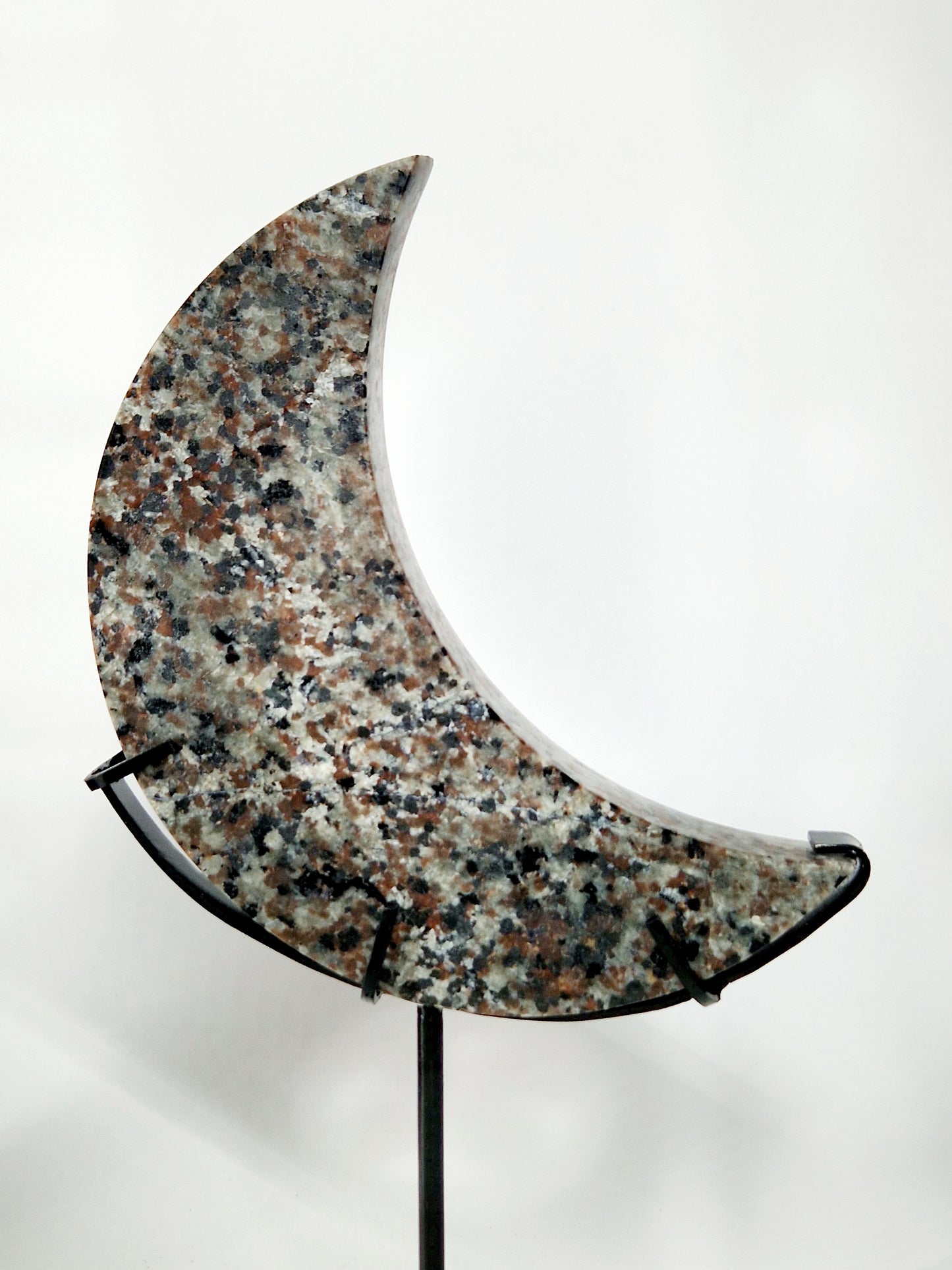 Large Yooperlite Crescent Moon Carving - Celestial Beauty