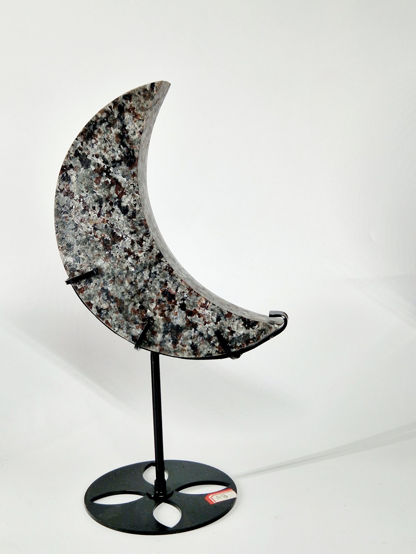 Large Yooperlite Crescent Moon Carving - Celestial Beauty