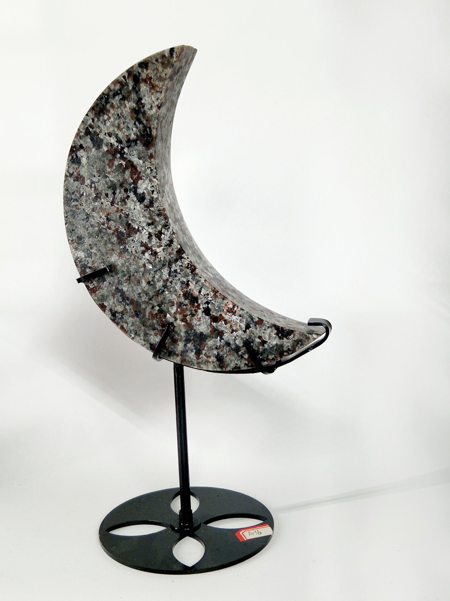 Large Yooperlite Crescent Moon Carving - Celestial Beauty