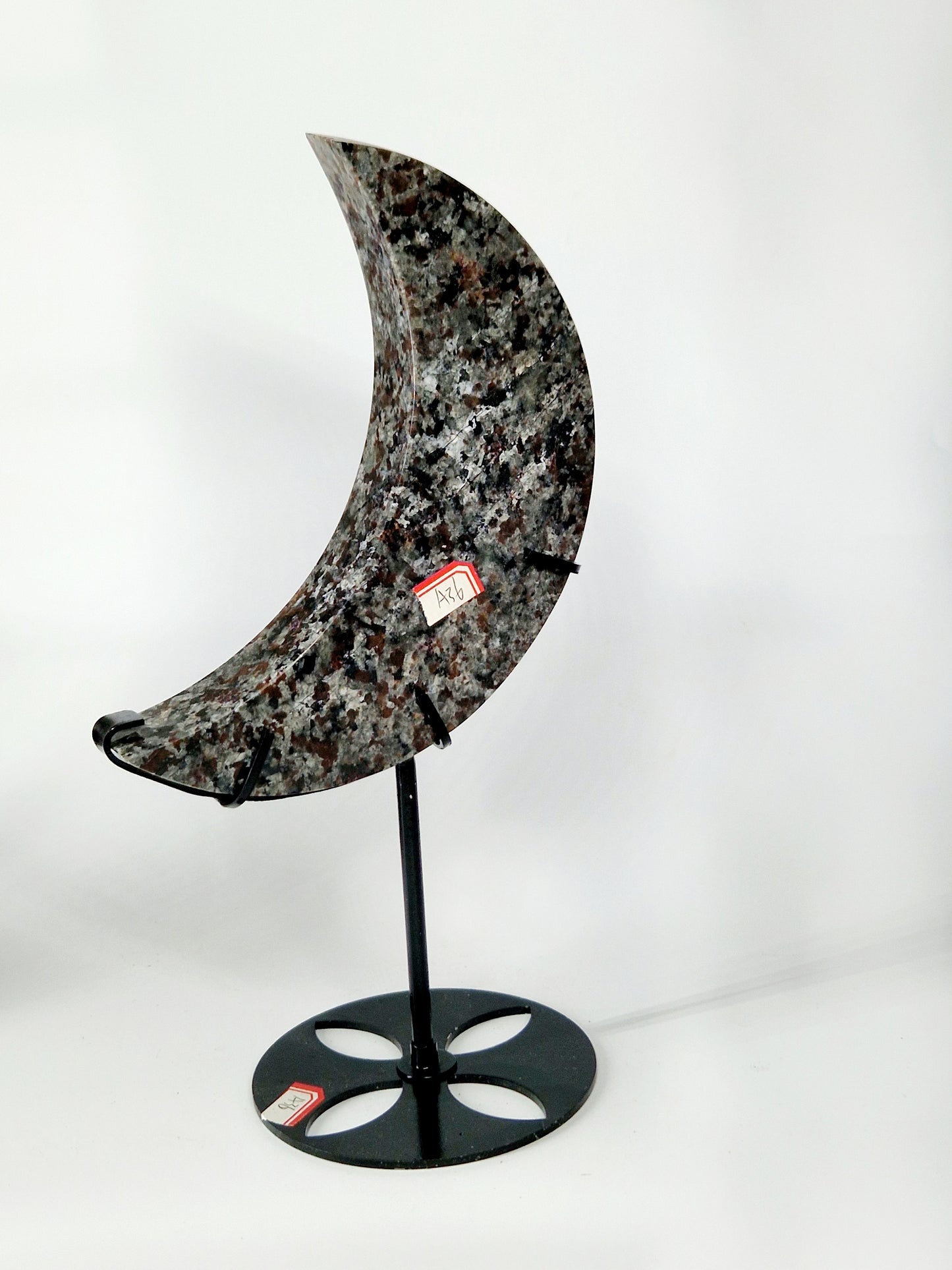 Large Yooperlite Crescent Moon Carving - Celestial Beauty