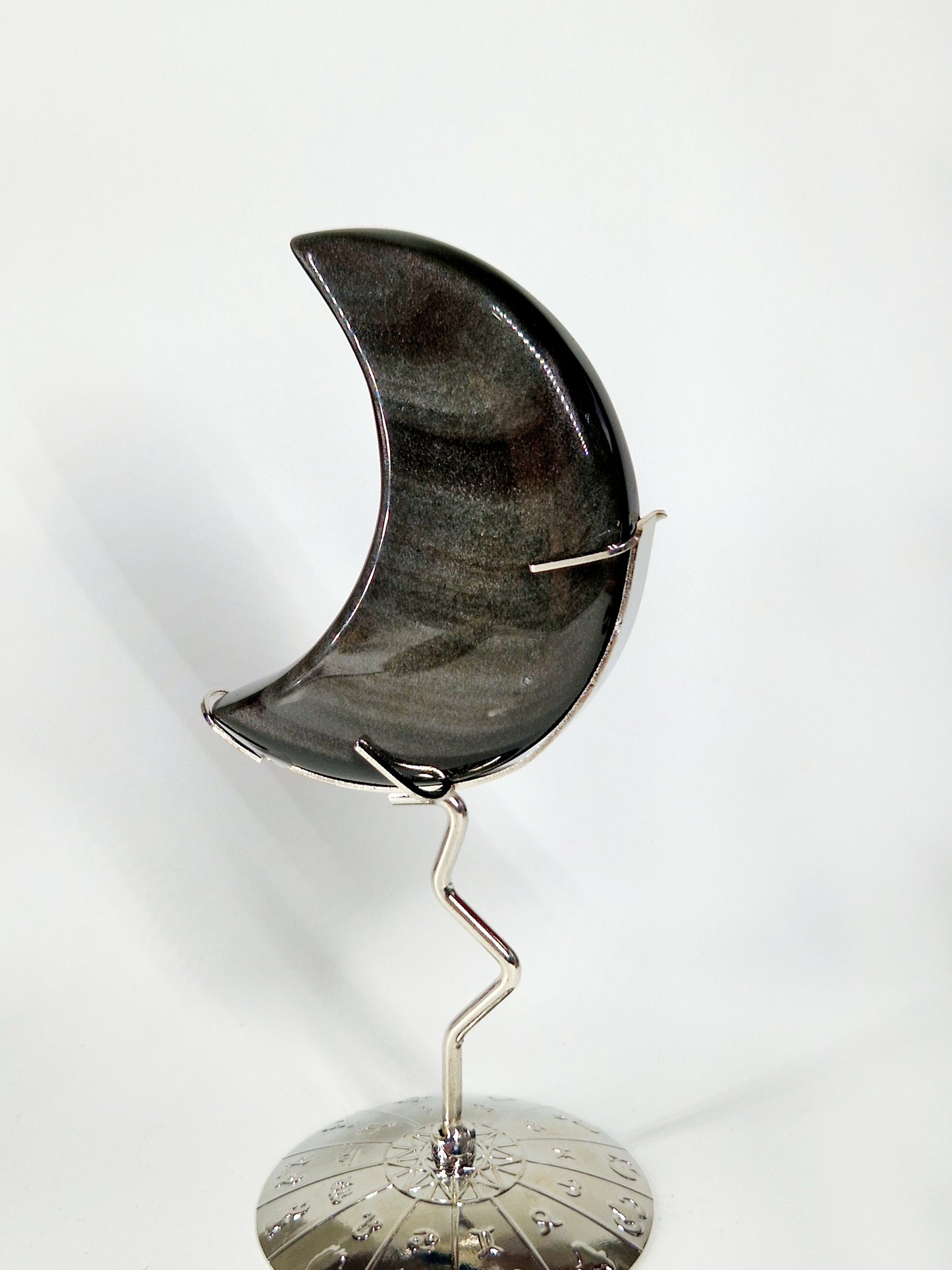 Silver Sheen Obsidian Moon