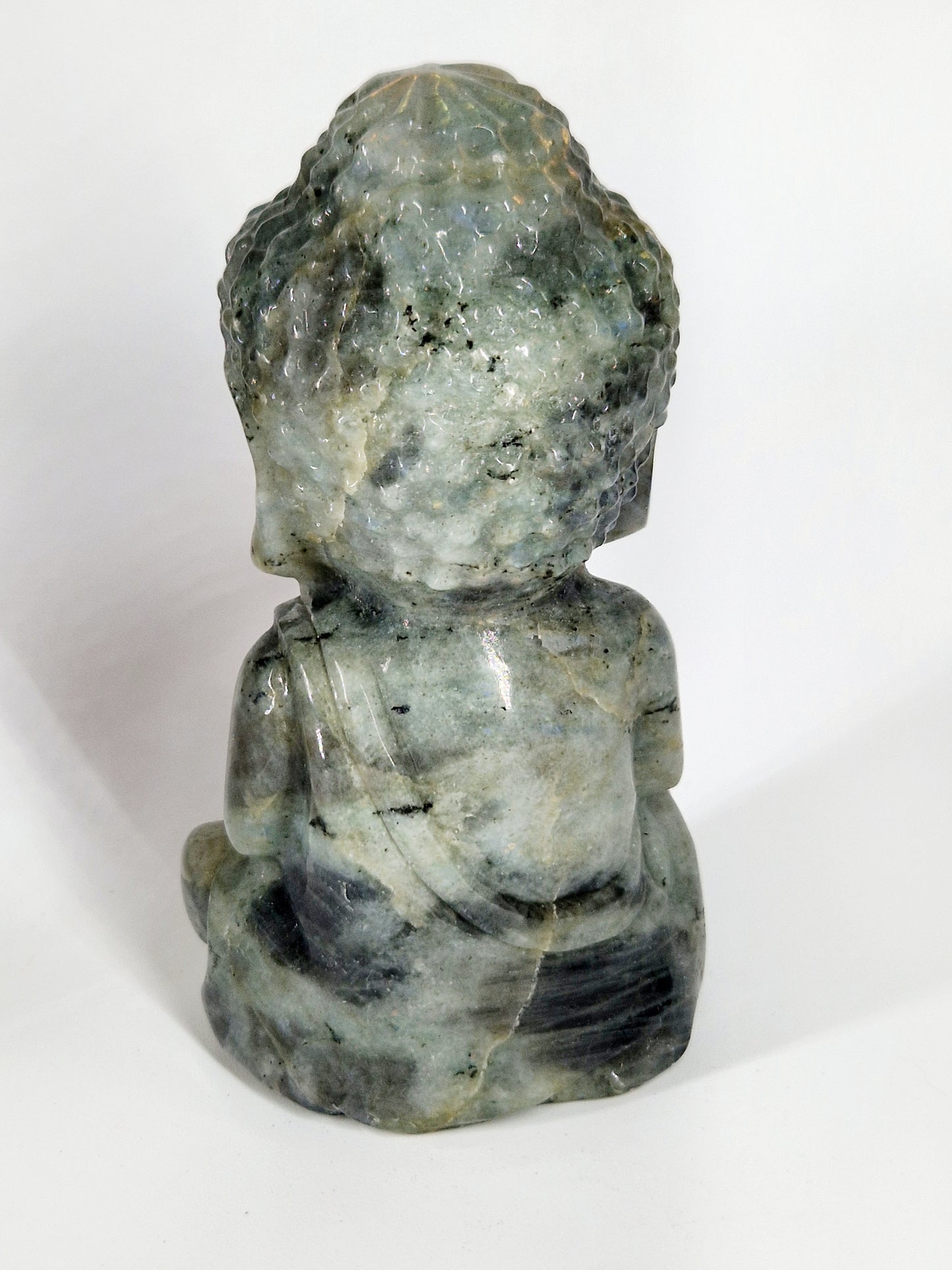 Large 1kg Labradorite Buddha – A Guardian of Transformation, Intuition & Inner Peace