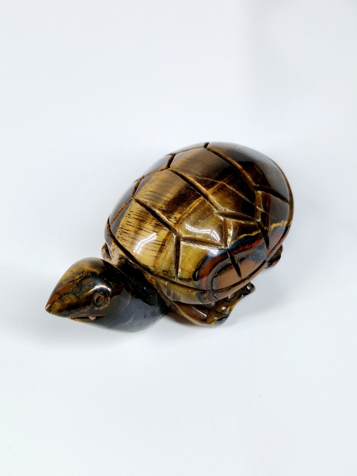 Tiger’s Eye Carved Turtle – A Symbol of Strength & Protection