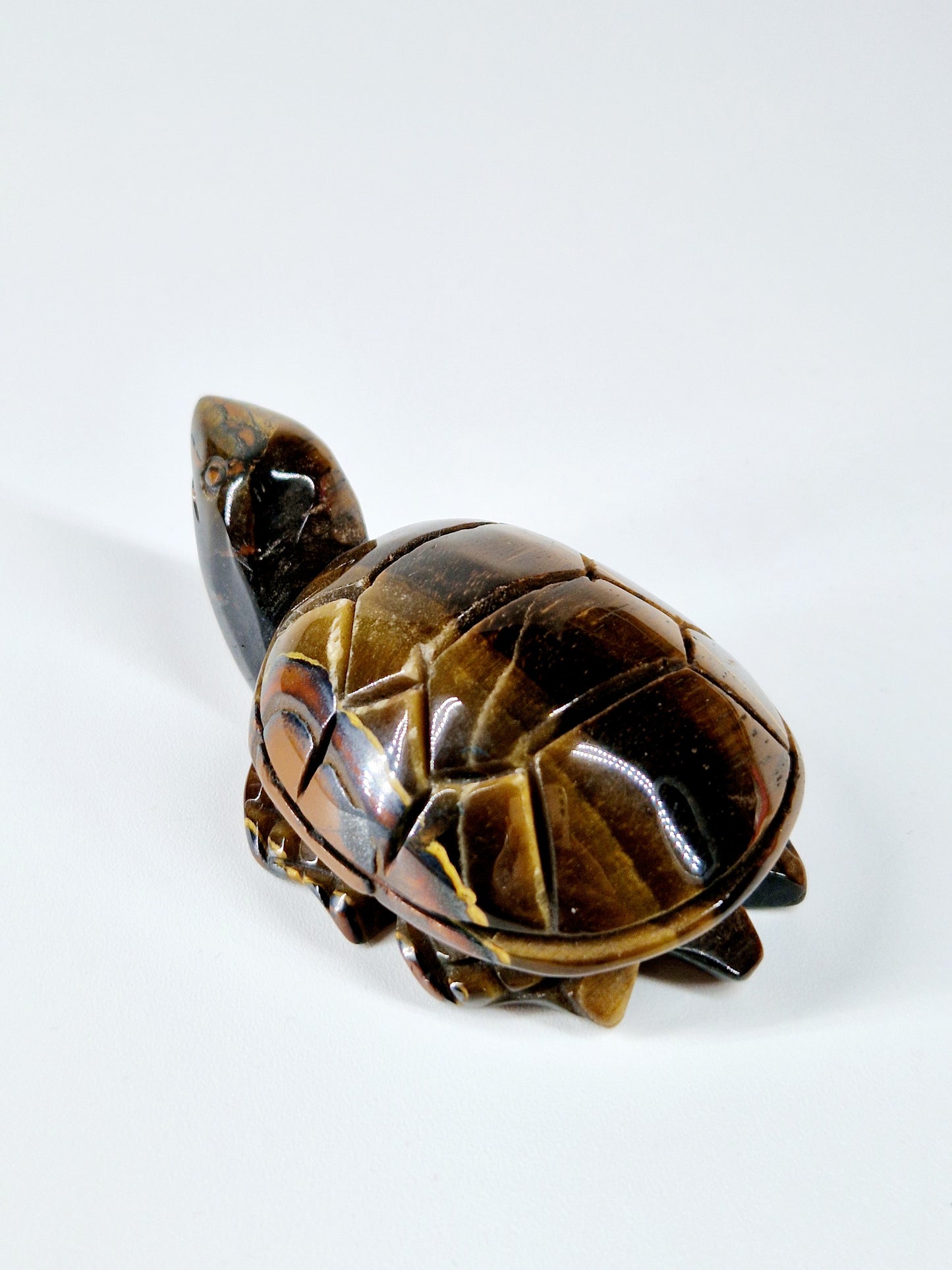 Tiger’s Eye Carved Turtle – A Symbol of Strength & Protection