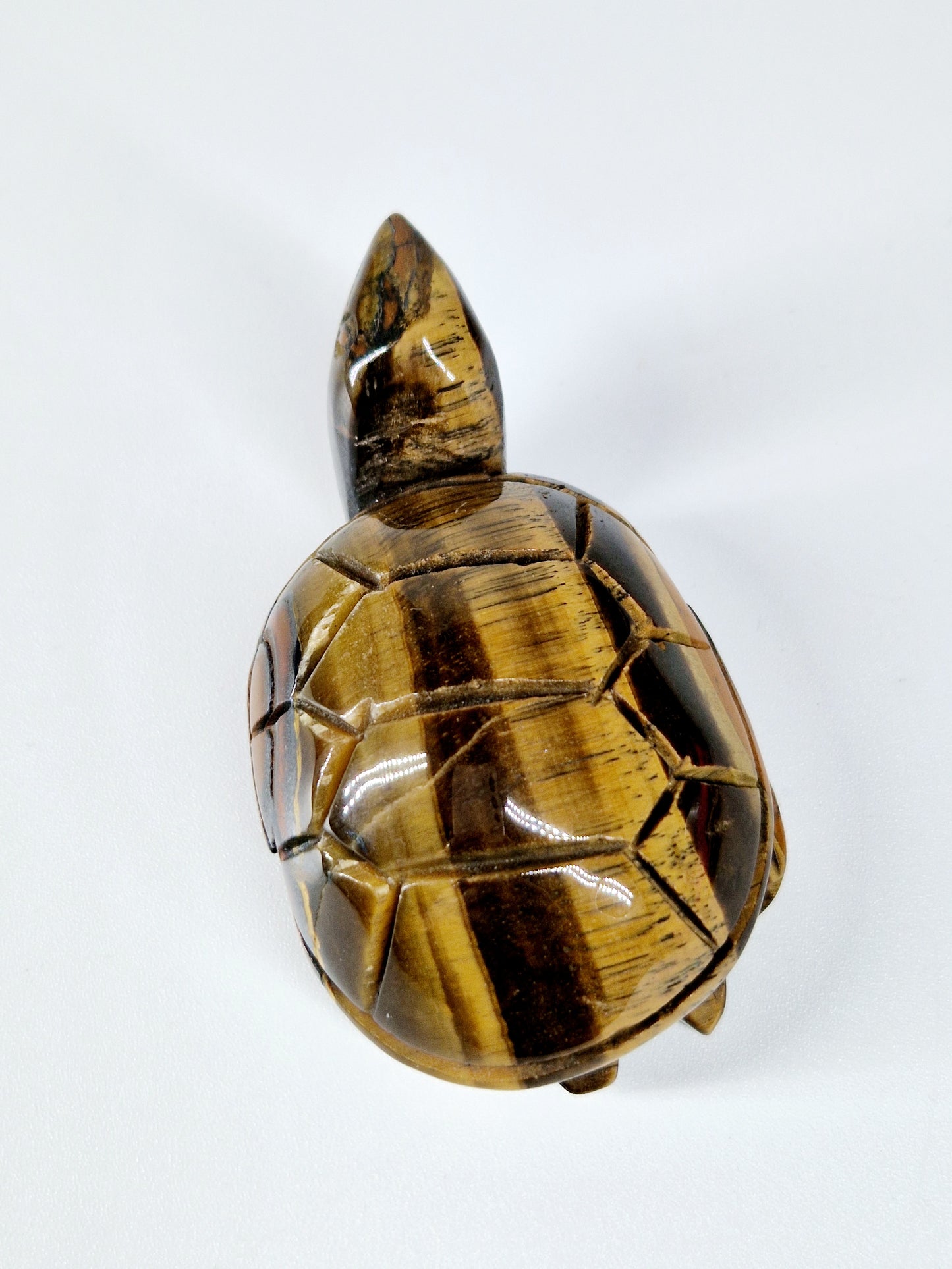 Tiger’s Eye Carved Turtle – A Symbol of Strength & Protection