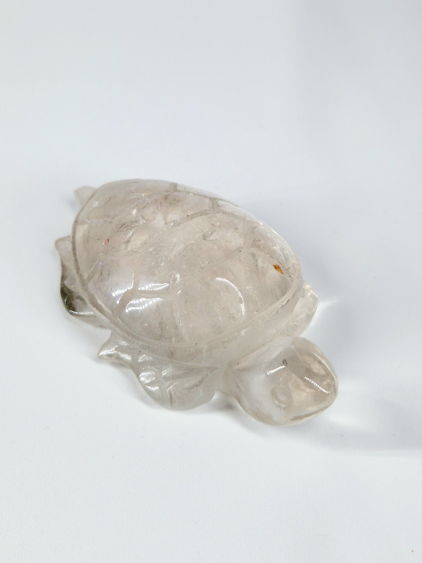 Quartz Crystal Turtle with Garden Quartz Feet – A Symbol of Wisdom & Stability