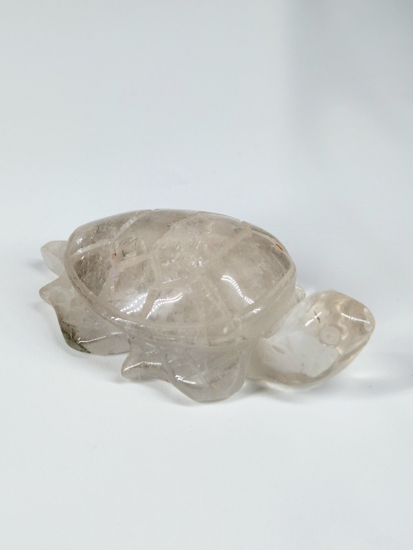 Quartz Crystal Turtle with Garden Quartz Feet – A Symbol of Wisdom & Stability