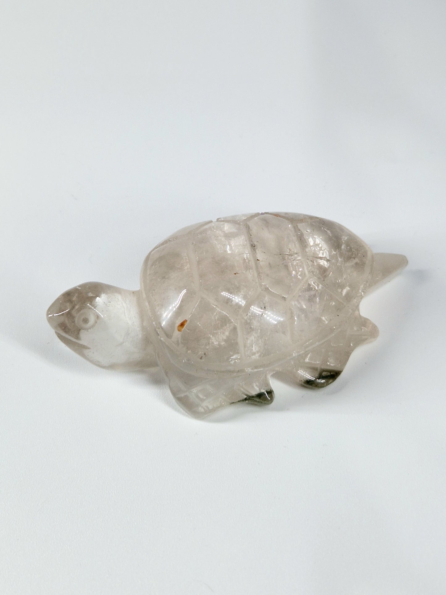 Quartz Crystal Turtle with Garden Quartz Feet – A Symbol of Wisdom & Stability