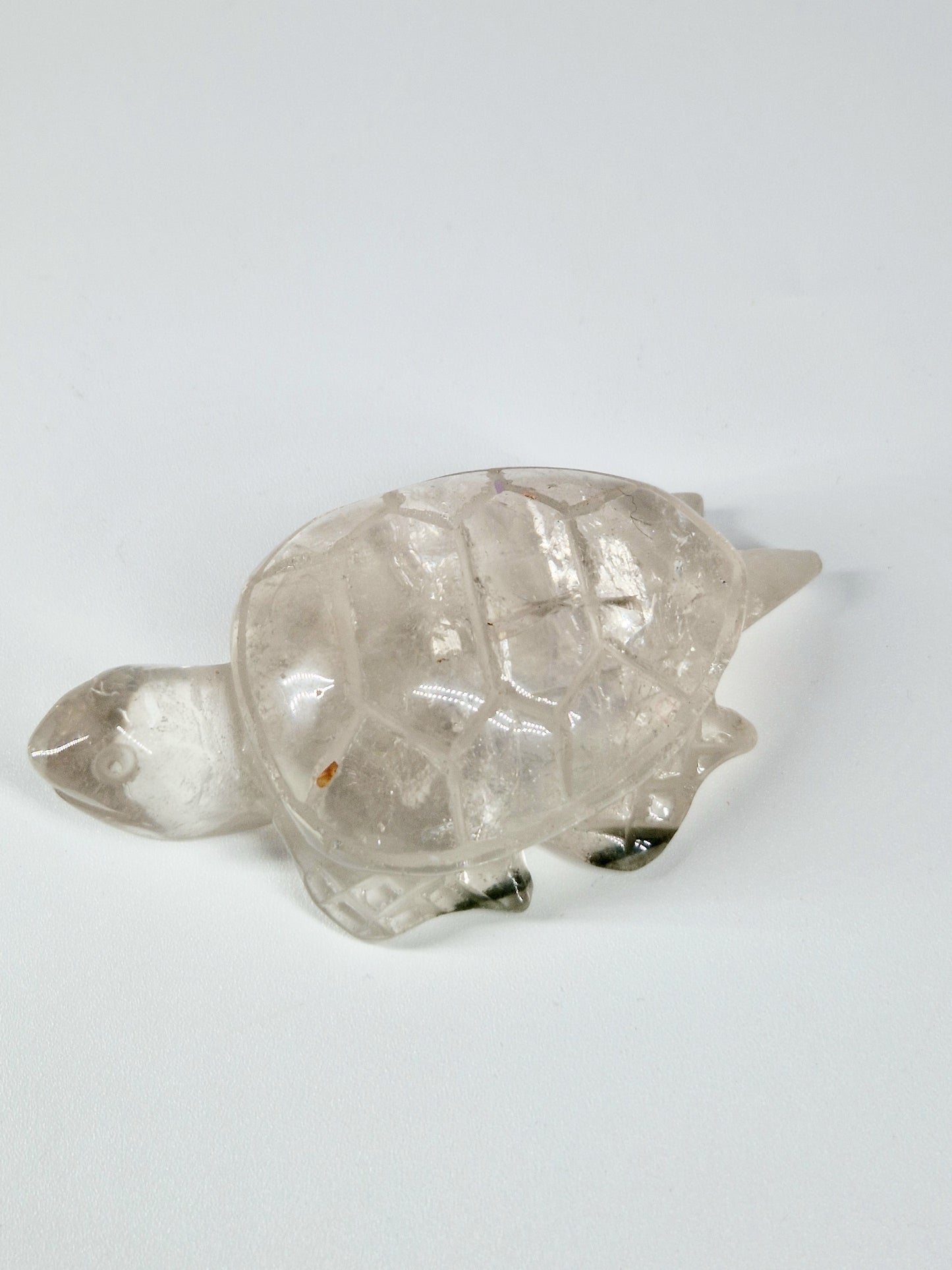 Quartz Crystal Turtle with Garden Quartz Feet – A Symbol of Wisdom & Stability