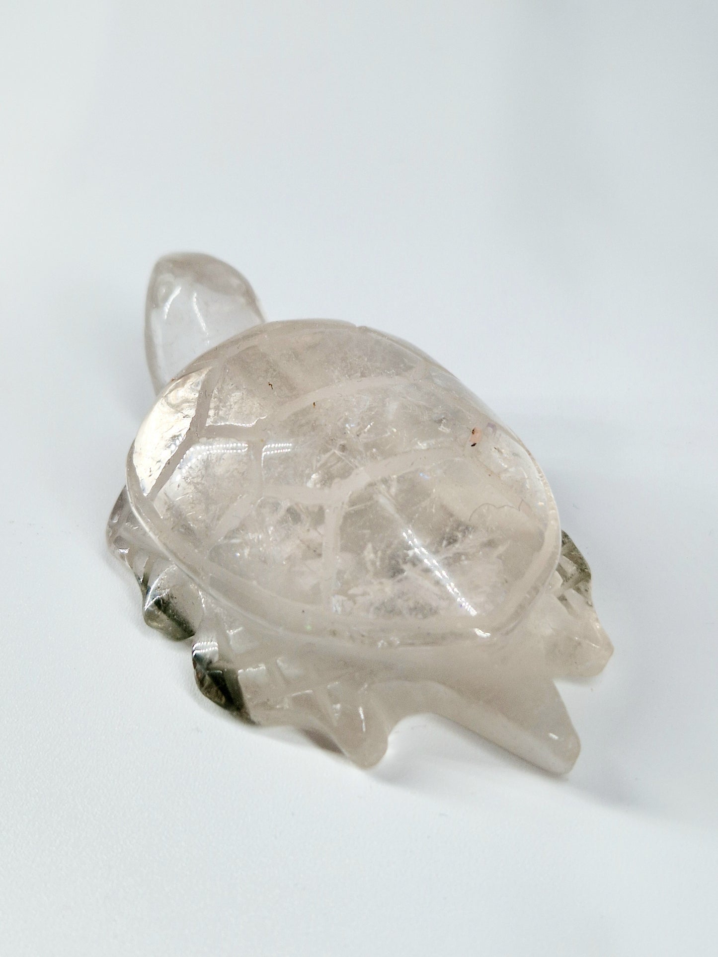 Quartz Crystal Turtle with Garden Quartz Feet – A Symbol of Wisdom & Stability