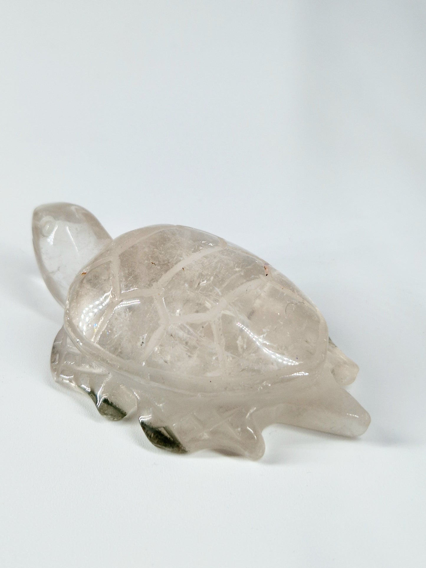 Quartz Crystal Turtle with Garden Quartz Feet – A Symbol of Wisdom & Stability