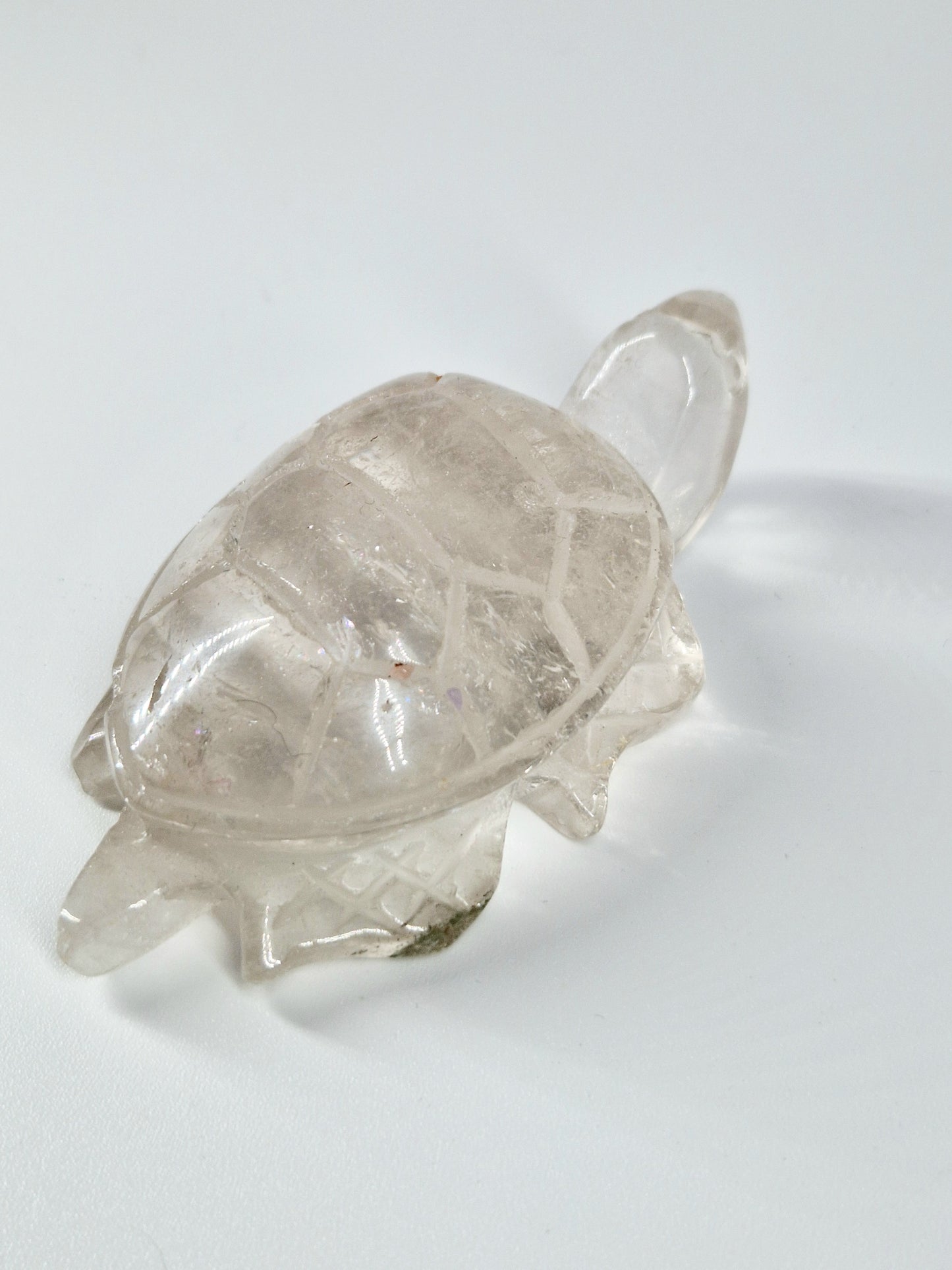 Quartz Crystal Turtle with Garden Quartz Feet – A Symbol of Wisdom & Stability