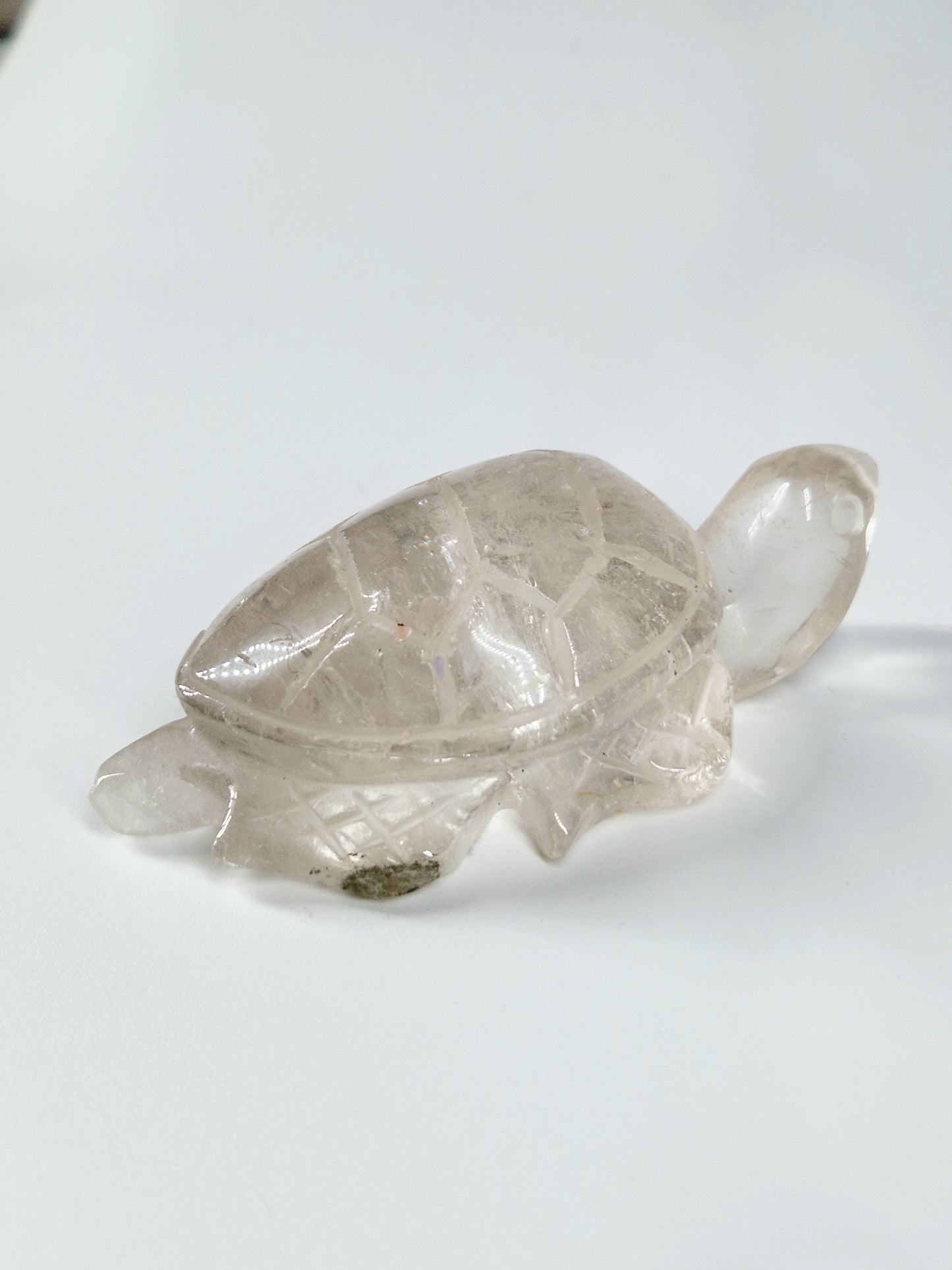 Quartz Crystal Turtle with Garden Quartz Feet – A Symbol of Wisdom & Stability