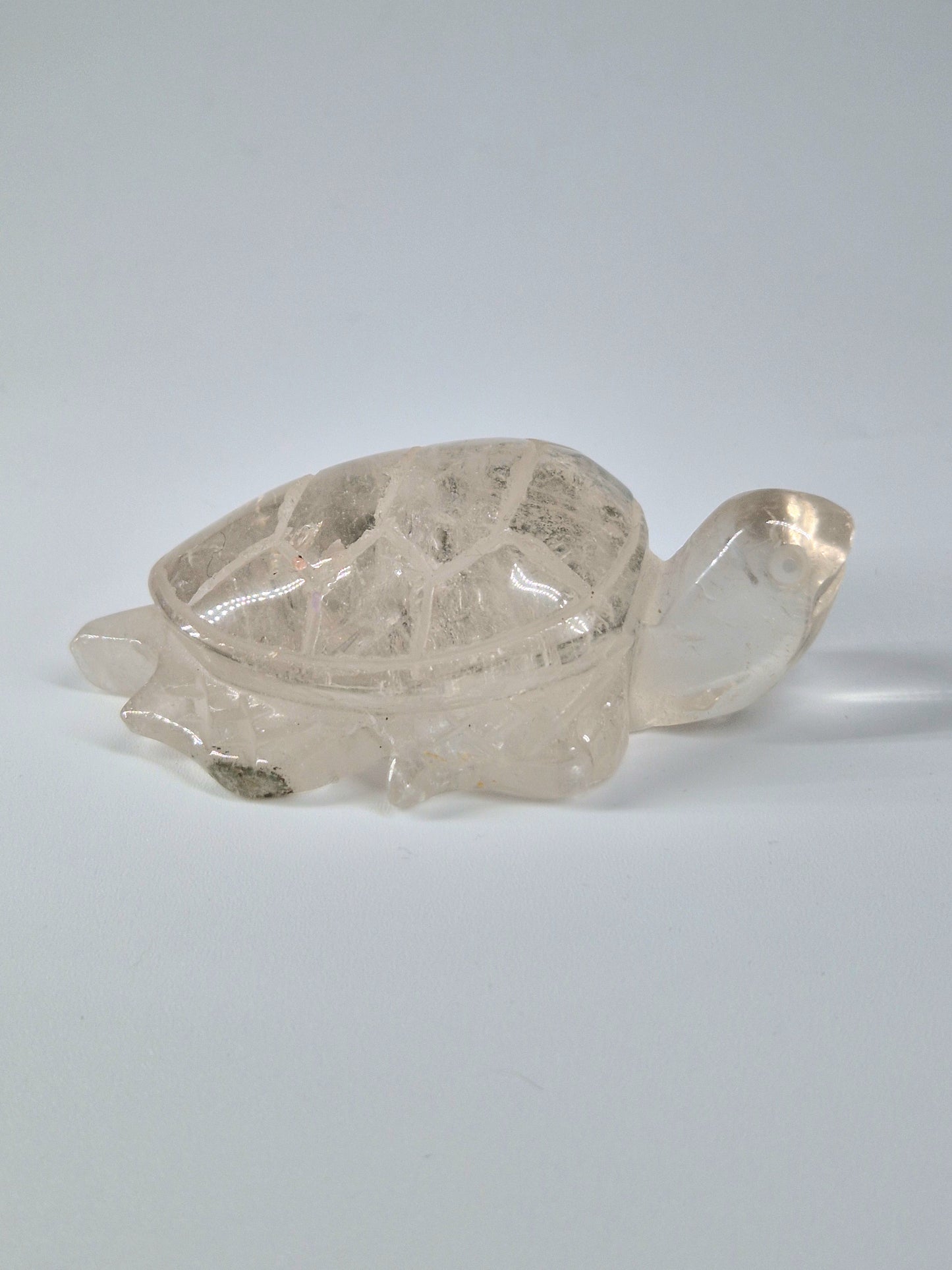 Quartz Crystal Turtle with Garden Quartz Feet – A Symbol of Wisdom & Stability