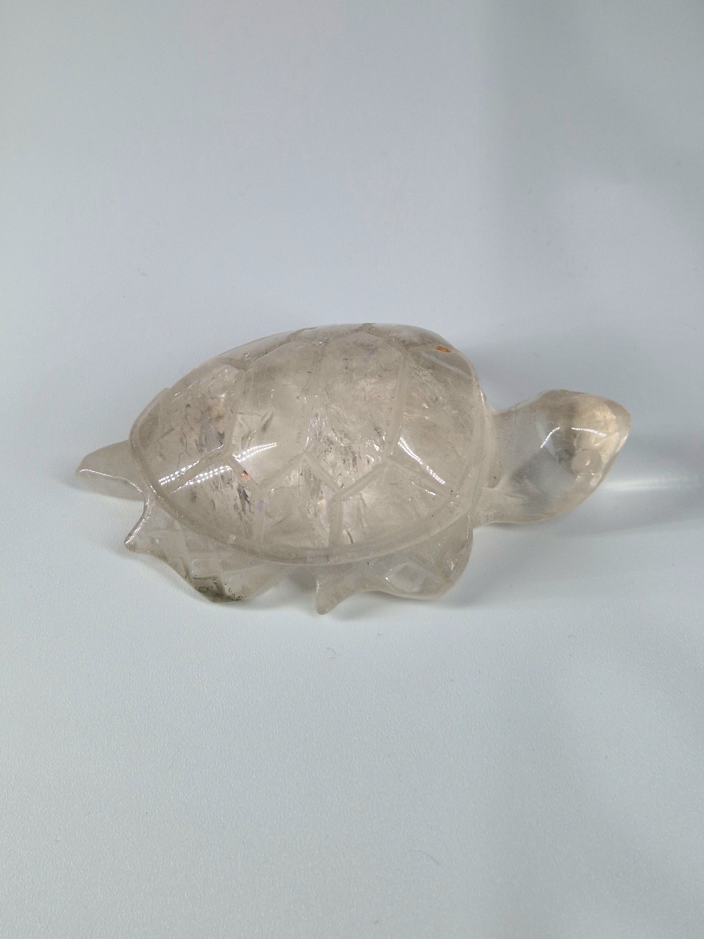 Quartz Crystal Turtle with Garden Quartz Feet – A Symbol of Wisdom & Stability