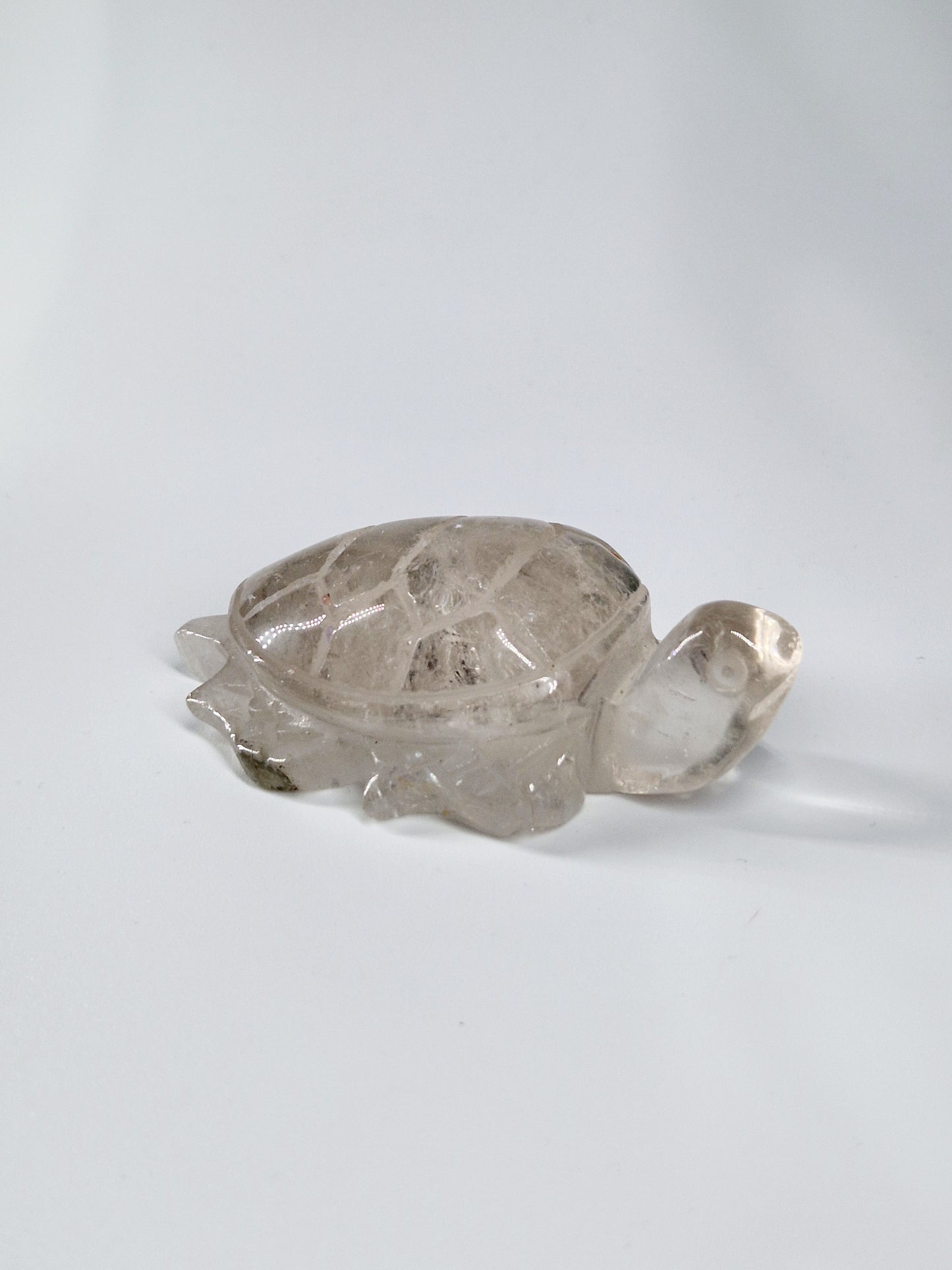 Quartz Crystal Turtle with Garden Quartz Feet – A Symbol of Wisdom & Stability