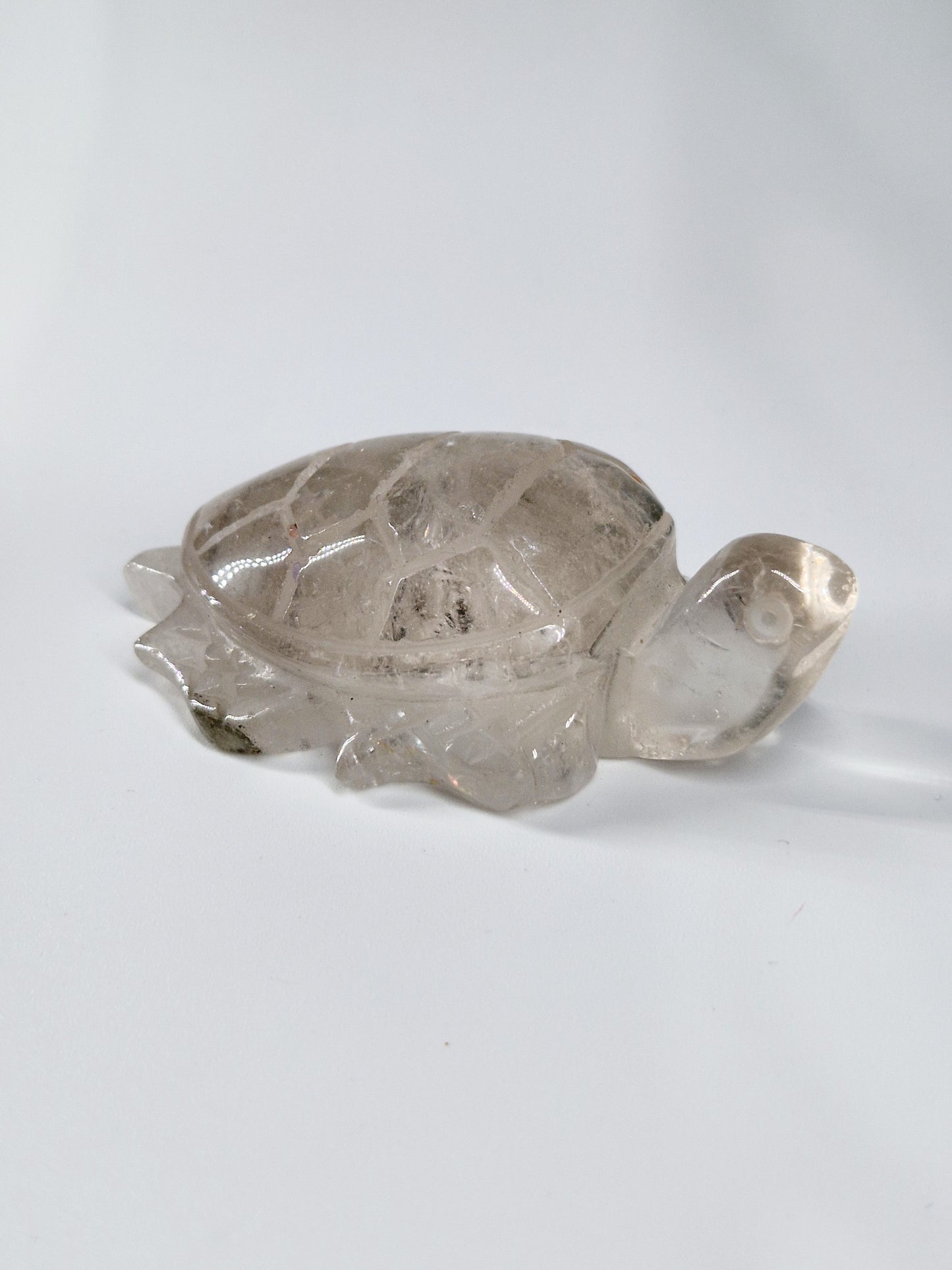 Quartz Crystal Turtle with Garden Quartz Feet – A Symbol of Wisdom & Stability