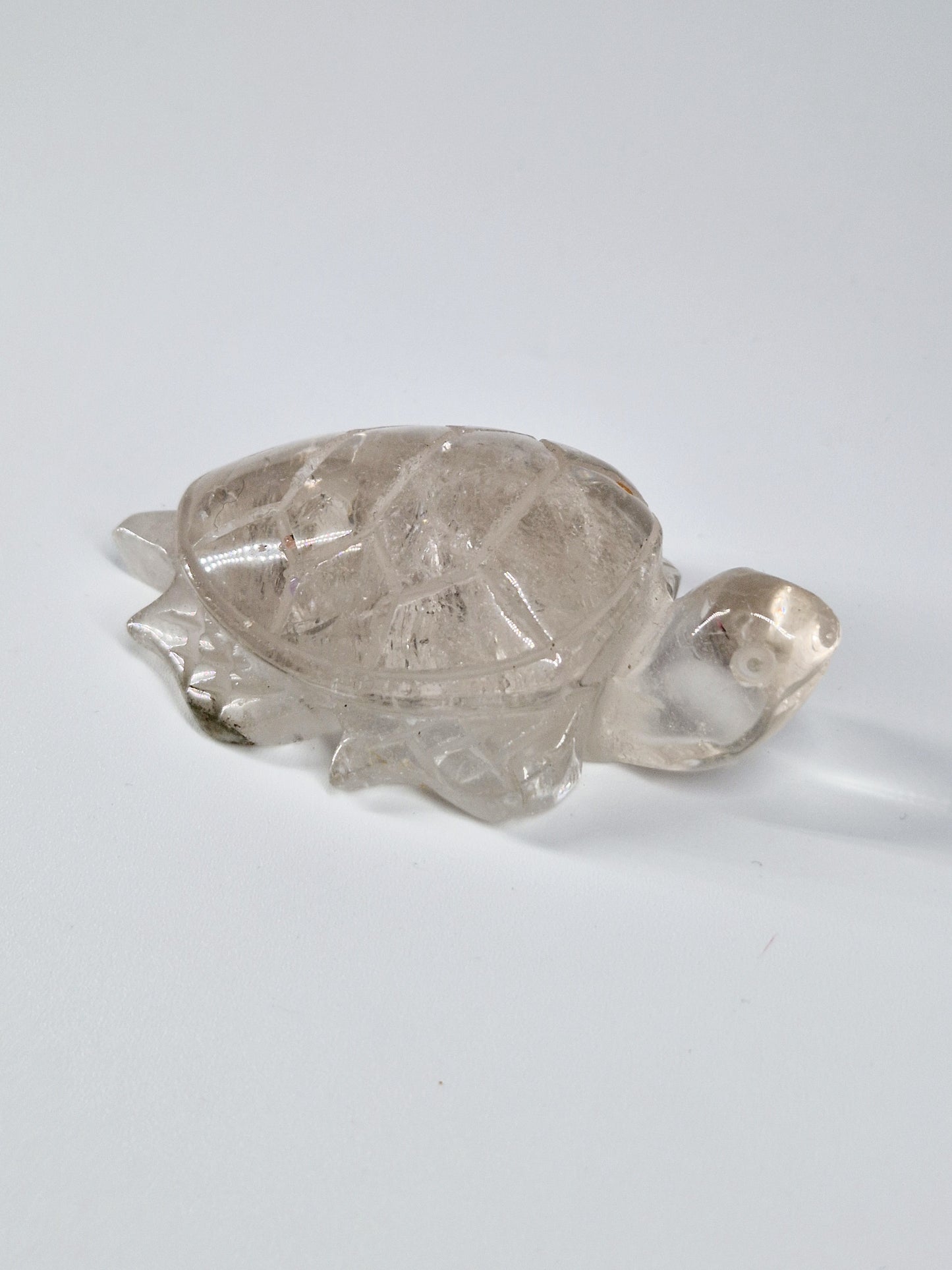 Quartz Crystal Turtle with Garden Quartz Feet – A Symbol of Wisdom & Stability
