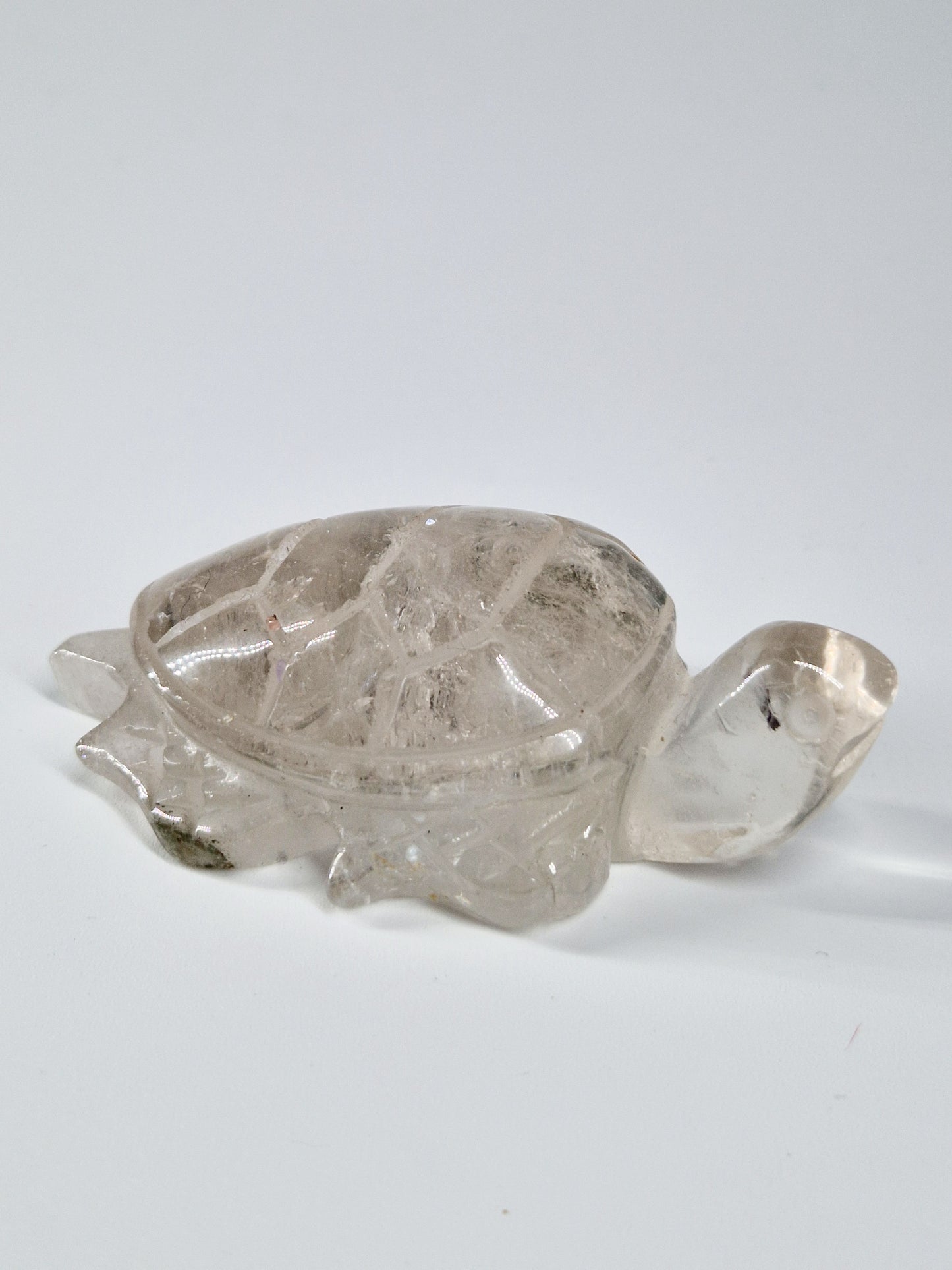 Quartz Crystal Turtle with Garden Quartz Feet – A Symbol of Wisdom & Stability