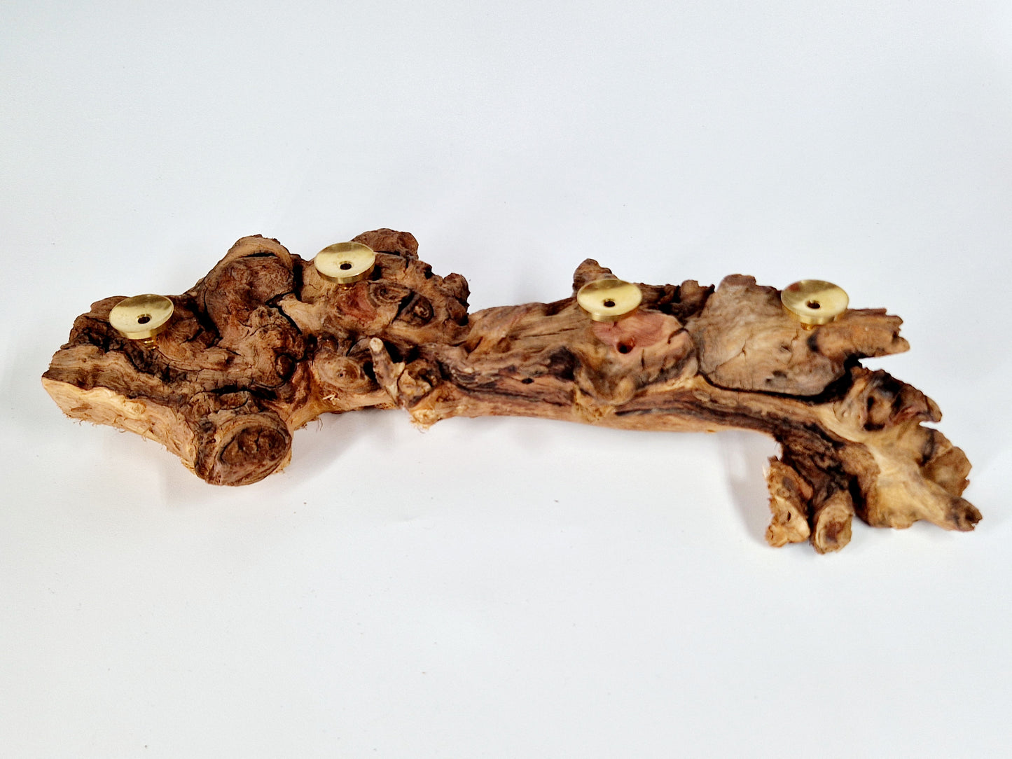 Driftwood Crystal Sphere Stand – Holds 4 Spheres