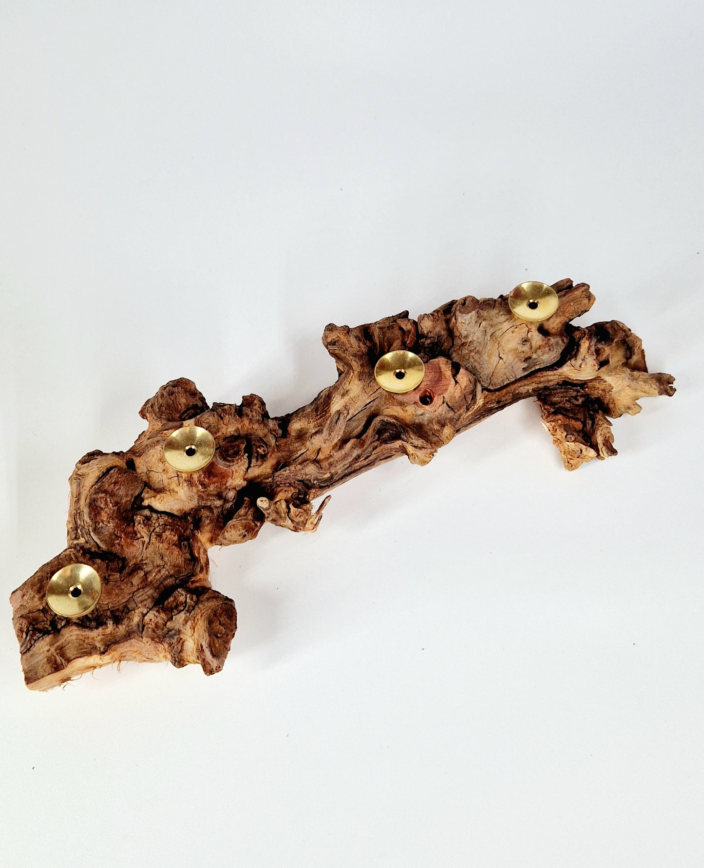 Driftwood Crystal Sphere Stand – Holds 4 Spheres