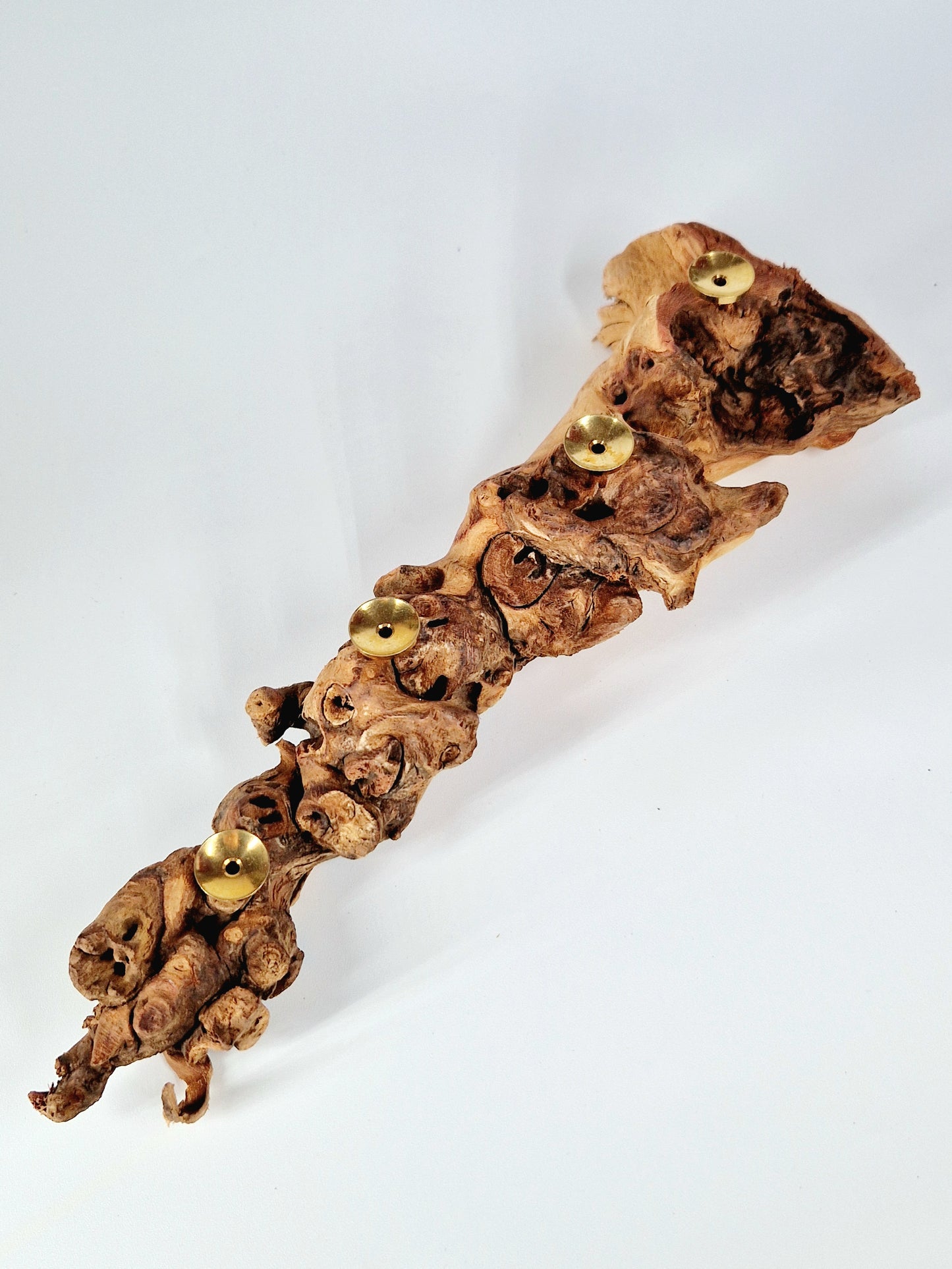 Driftwood Crystal Sphere Stand - Holds 4 Spheres