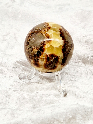 Septarian Sphere - Strength, Harmony, and Unique UV Reactivity