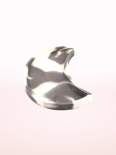 ๐ Chic Monochrome Delight! Handmade Concrete Crescent Moon Tray