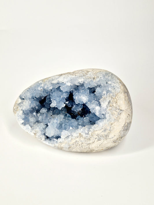 Large 2kg Blue Celestite Egg – A Beacon of Calm and Higher Wisdom